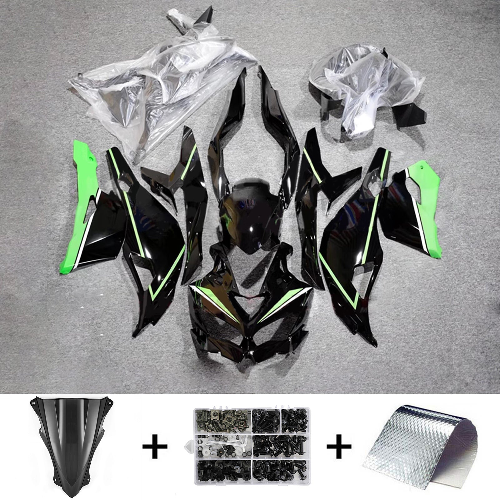 Kit de carénage d'injection Kawasaki Ninja ZX-25R ZX-4R ZX-4RR 2019-2024