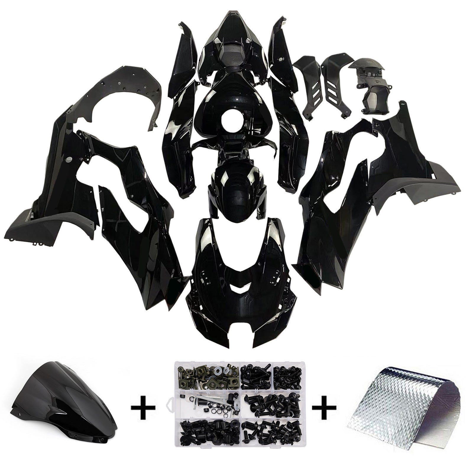 Amotopart Kawasaki ZX-10R ZX10R 2021-2023 Kit de carénage Carrosserie ABS