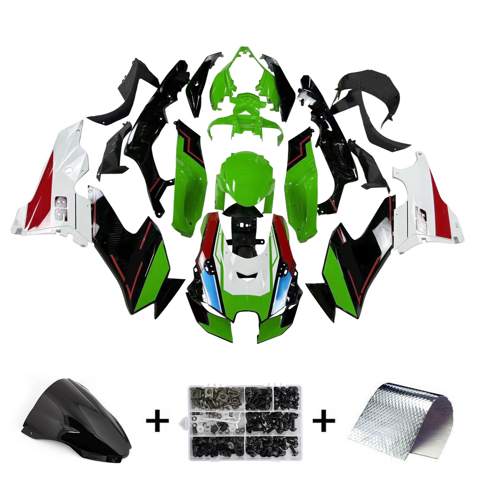 Amotopart Kawasaki ZX-10R ZX10R 2021-2023 Zestaw owiewek nadwozia ABS