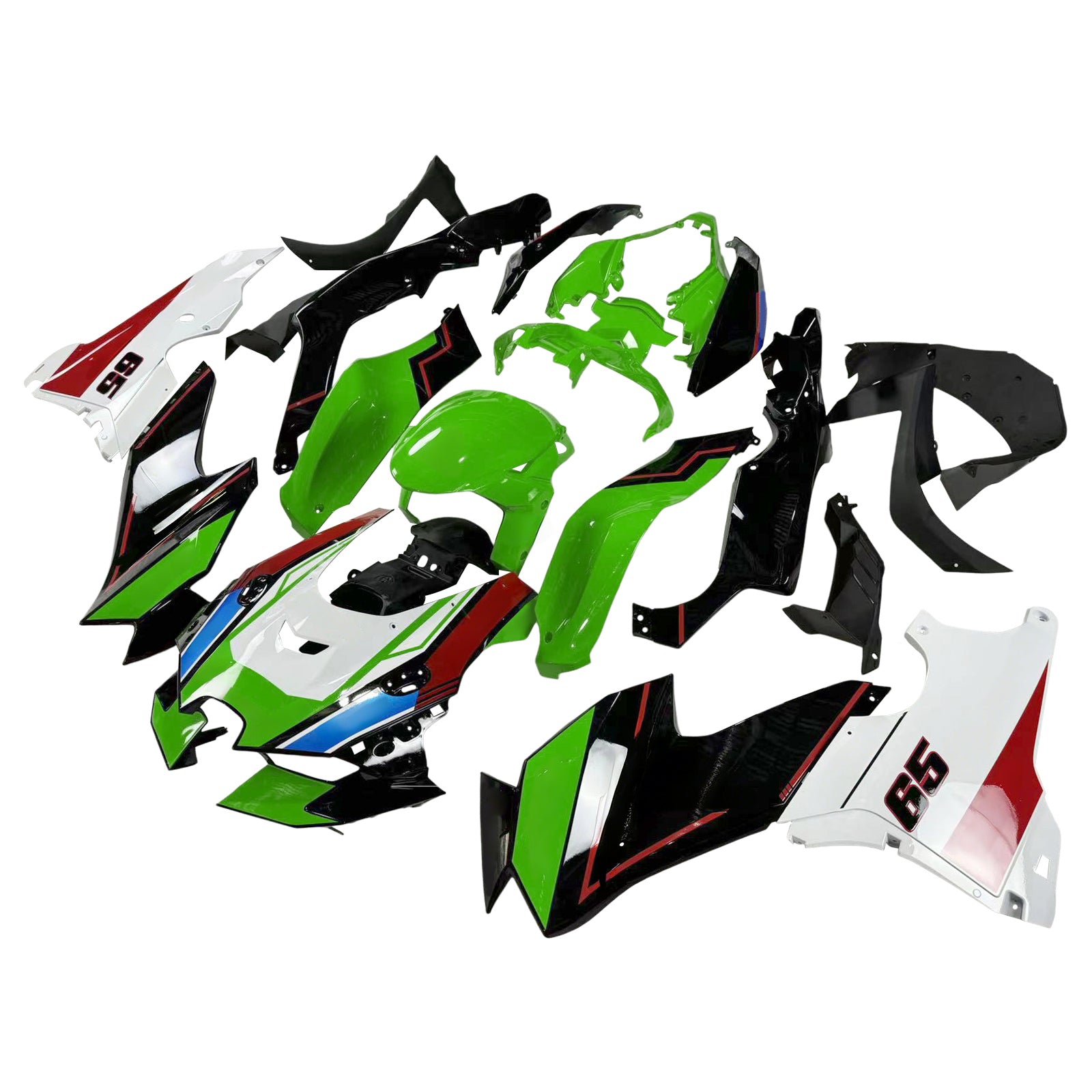 Amotopart Kawasaki ZX-10R ZX10R 2021-2023 Zestaw owiewek nadwozia ABS