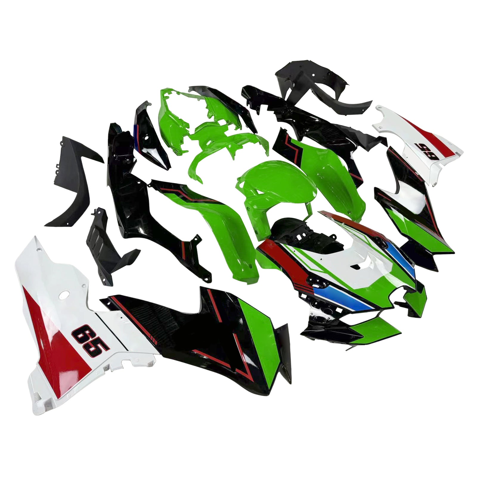 Amotopart Kawasaki ZX-10R ZX10R 2021-2023 Zestaw owiewek nadwozia ABS