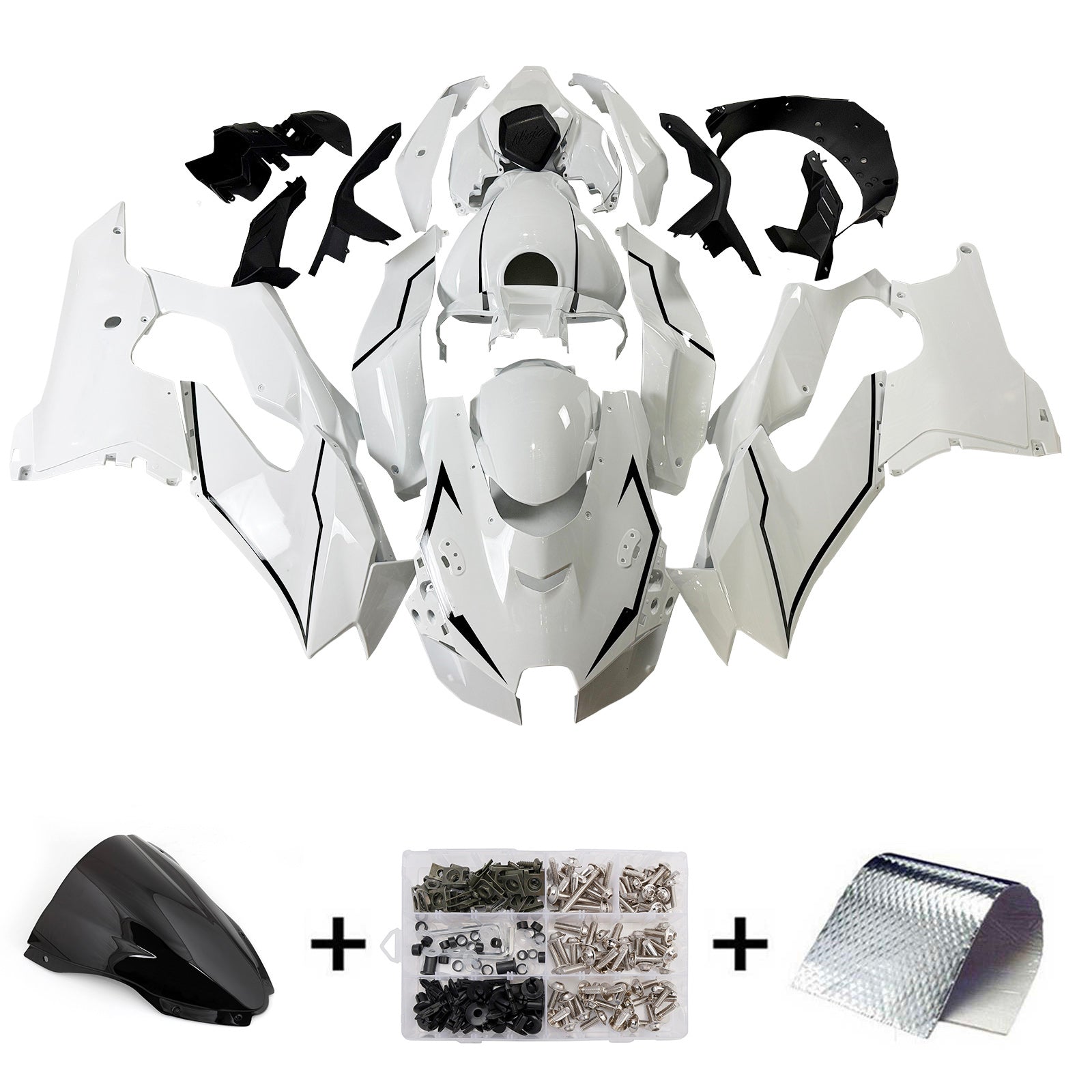 Kit de carénage d'injection Kawasaki ZX-10R ZX-10RR 2021-2024 ABS
