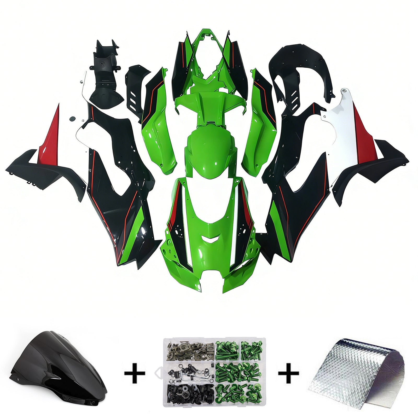 Kawasaki ZX-10R ZX-10RR 2021-2024 ABS injectiekuipset