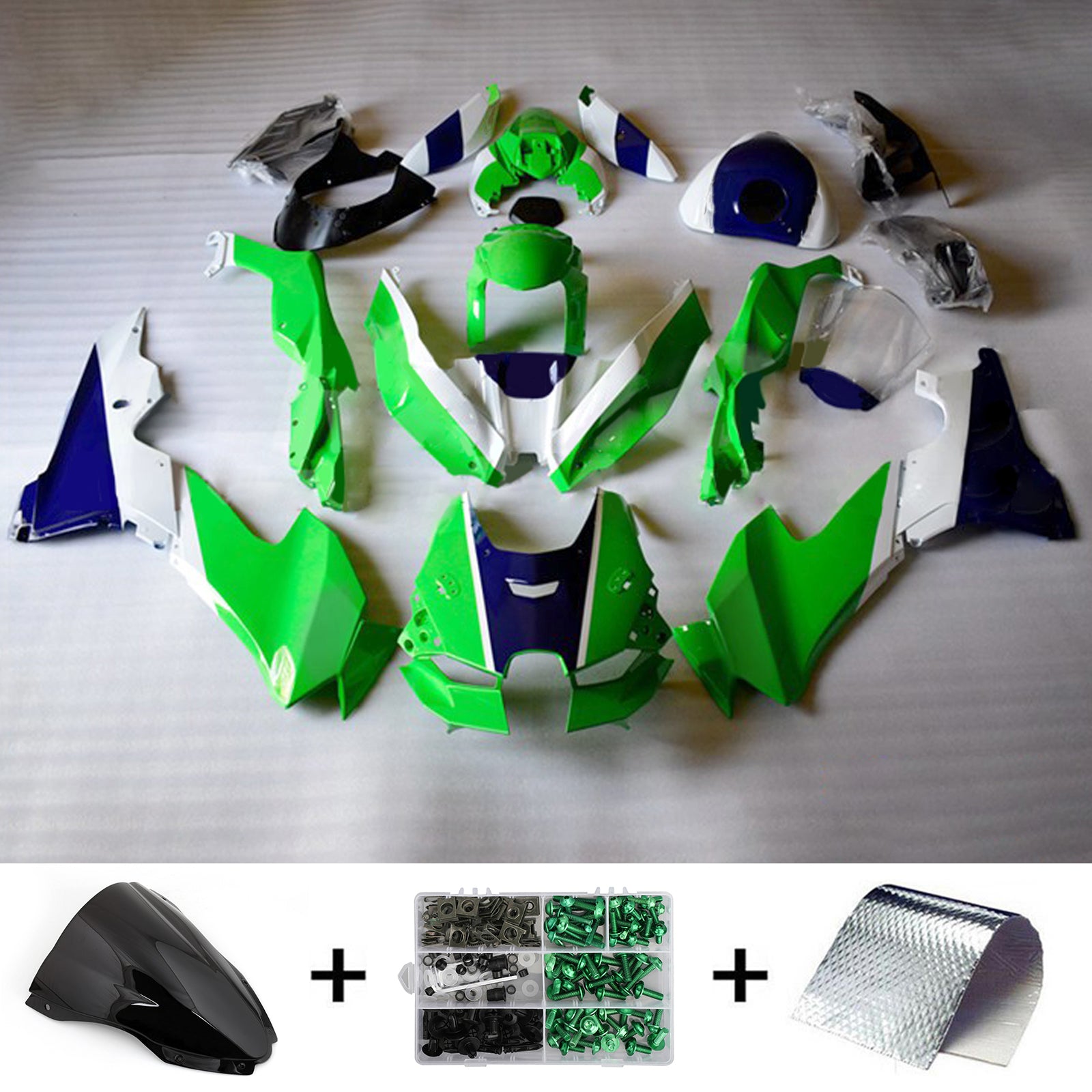 Kit de carénage d'injection Kawasaki ZX-10R ZX-10RR 2021-2024 ABS