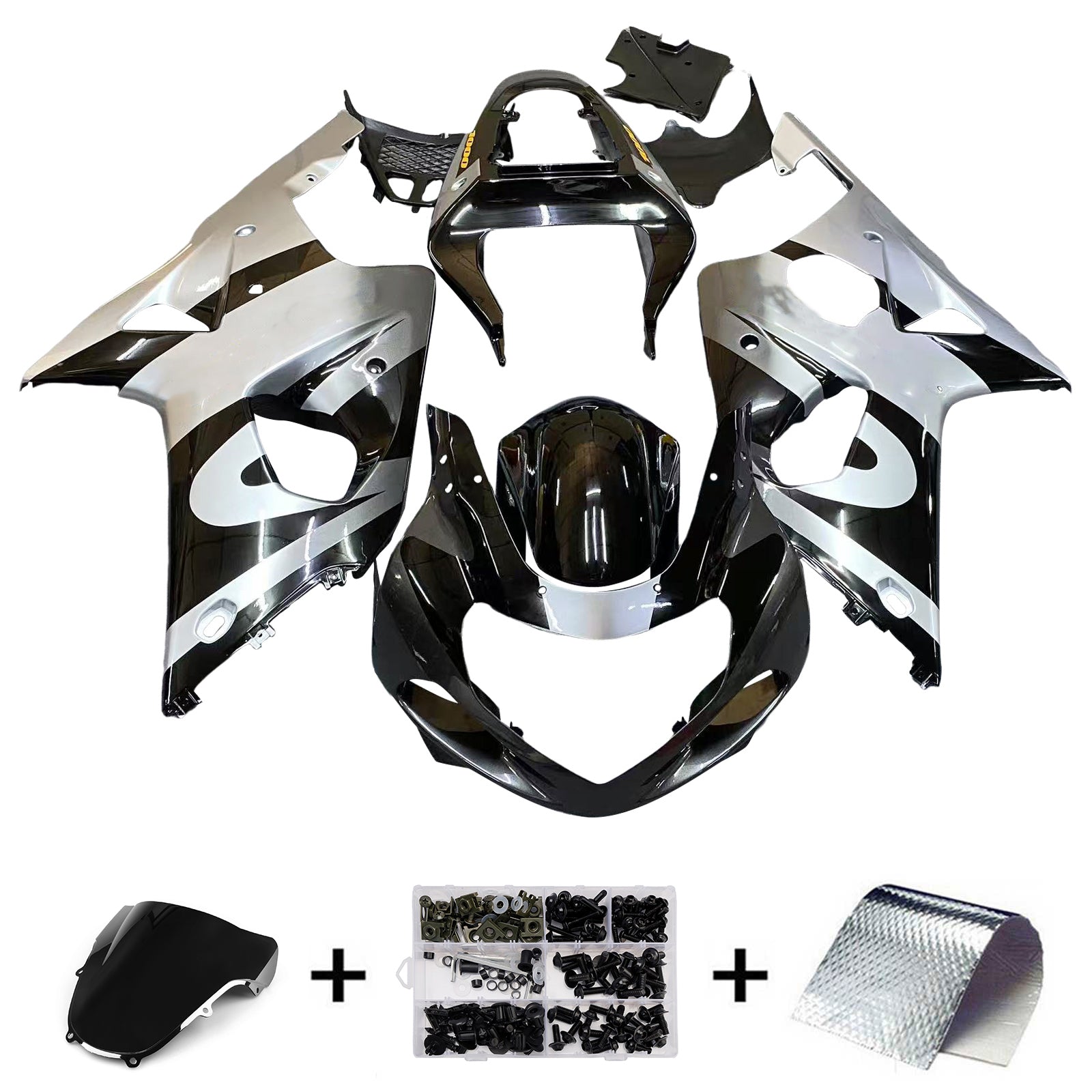 Trgi Amotopart 2000-2002 Suzuki GSXR 1000 SILVER & BLACK RENERIC
