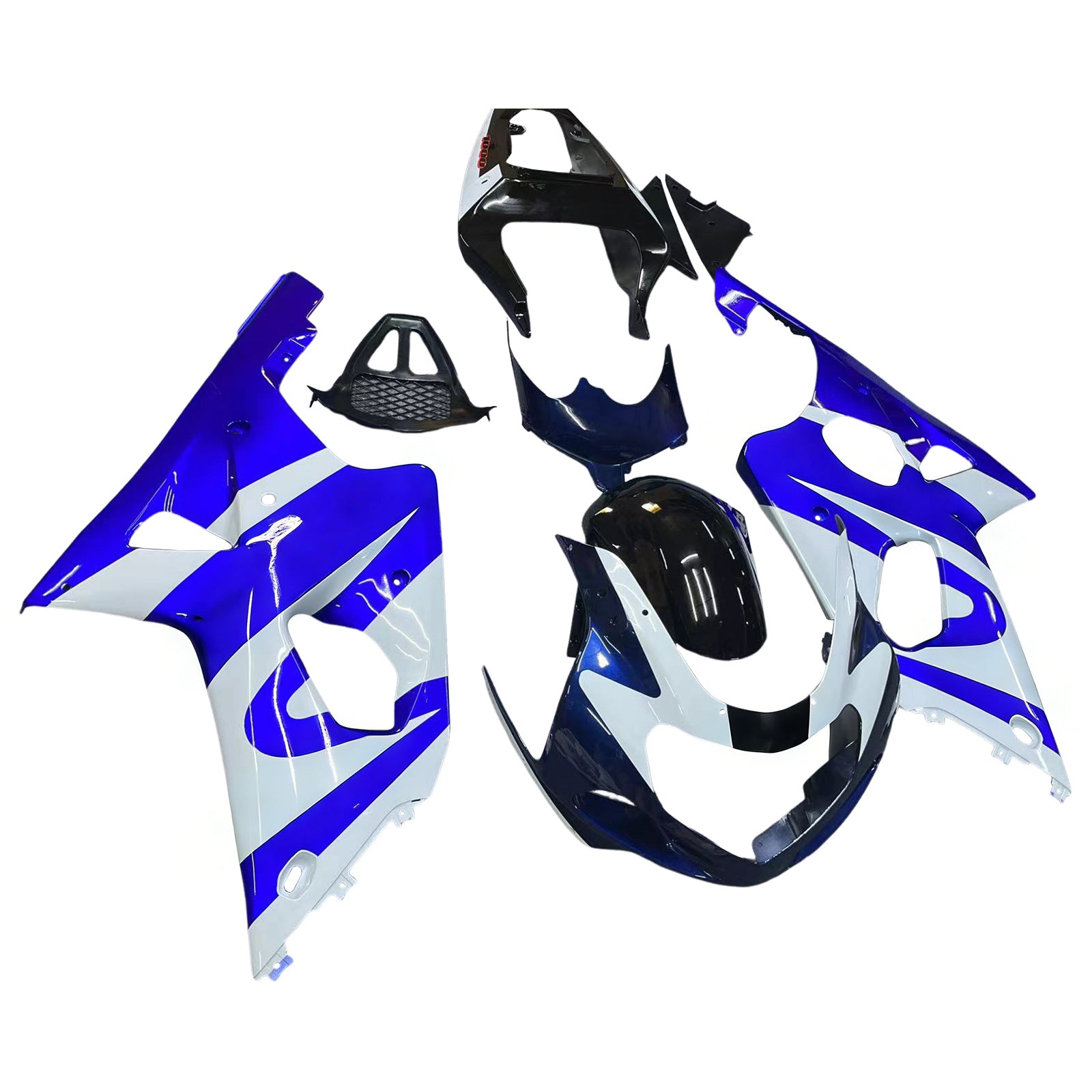 Amotopart Carénages 2000-2002 Suzuki GSXR 1000 Bleu &amp; Noir GSXR Generic