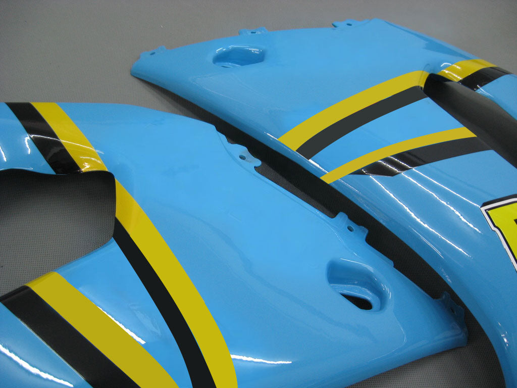 Carénages Amotopart 2000-2002 Suzuki GSXR 1000 Bleu Noir Rizla Generic