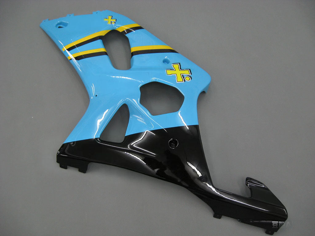 Carénages Amotopart 2000-2002 Suzuki GSXR 1000 Bleu Noir Rizla Generic