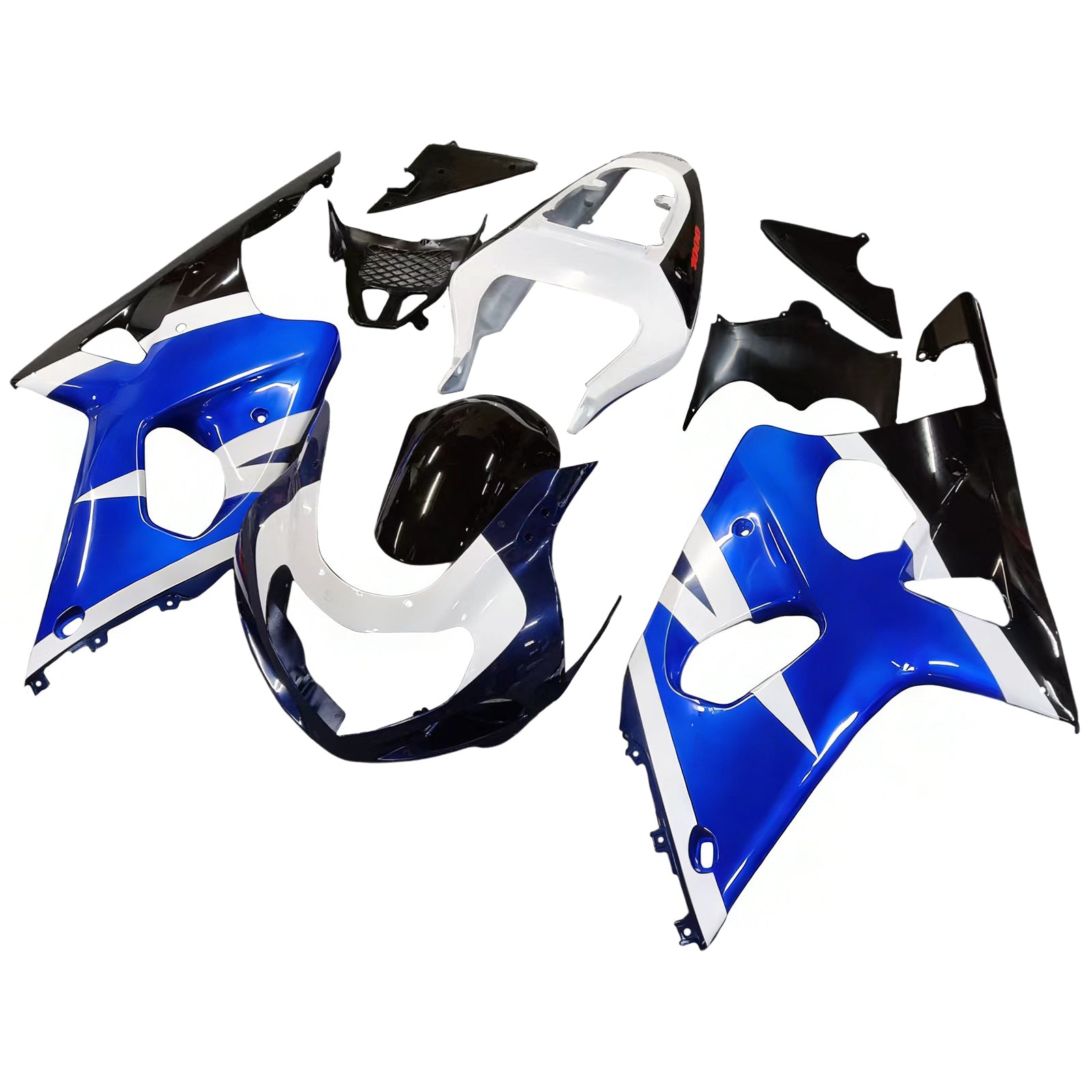 Carénages Amotopart 2000-2002 Suzuki GSXR 1000 Bleu Blanc Noir GSXR Generic