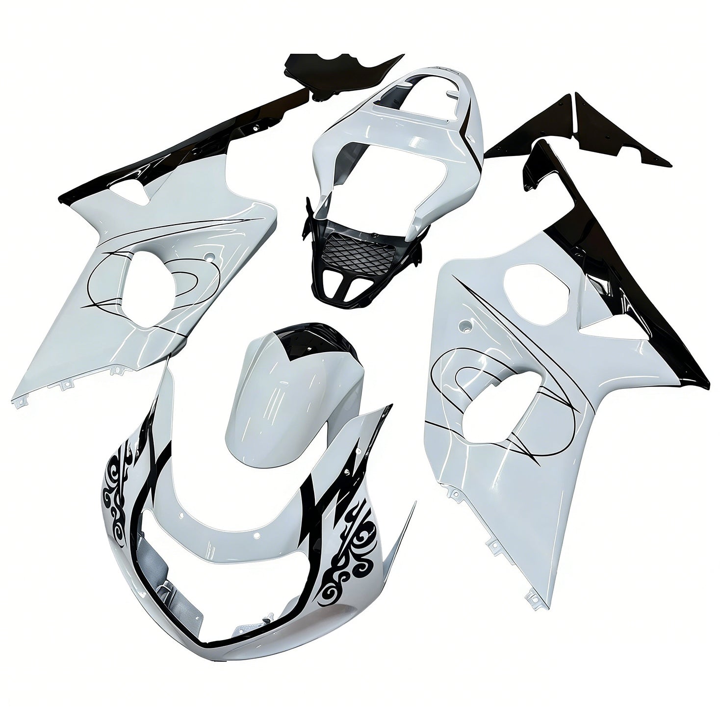 Owiewki Amotopart 2000-2002 Suzuki GSXR 1000 Biała i Czarna Corona Generic