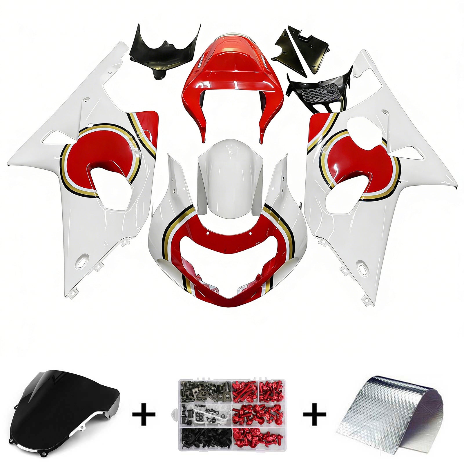 Kit de carenado Amotopart Suzuki GSXR1000 2000-2002 K1 K2