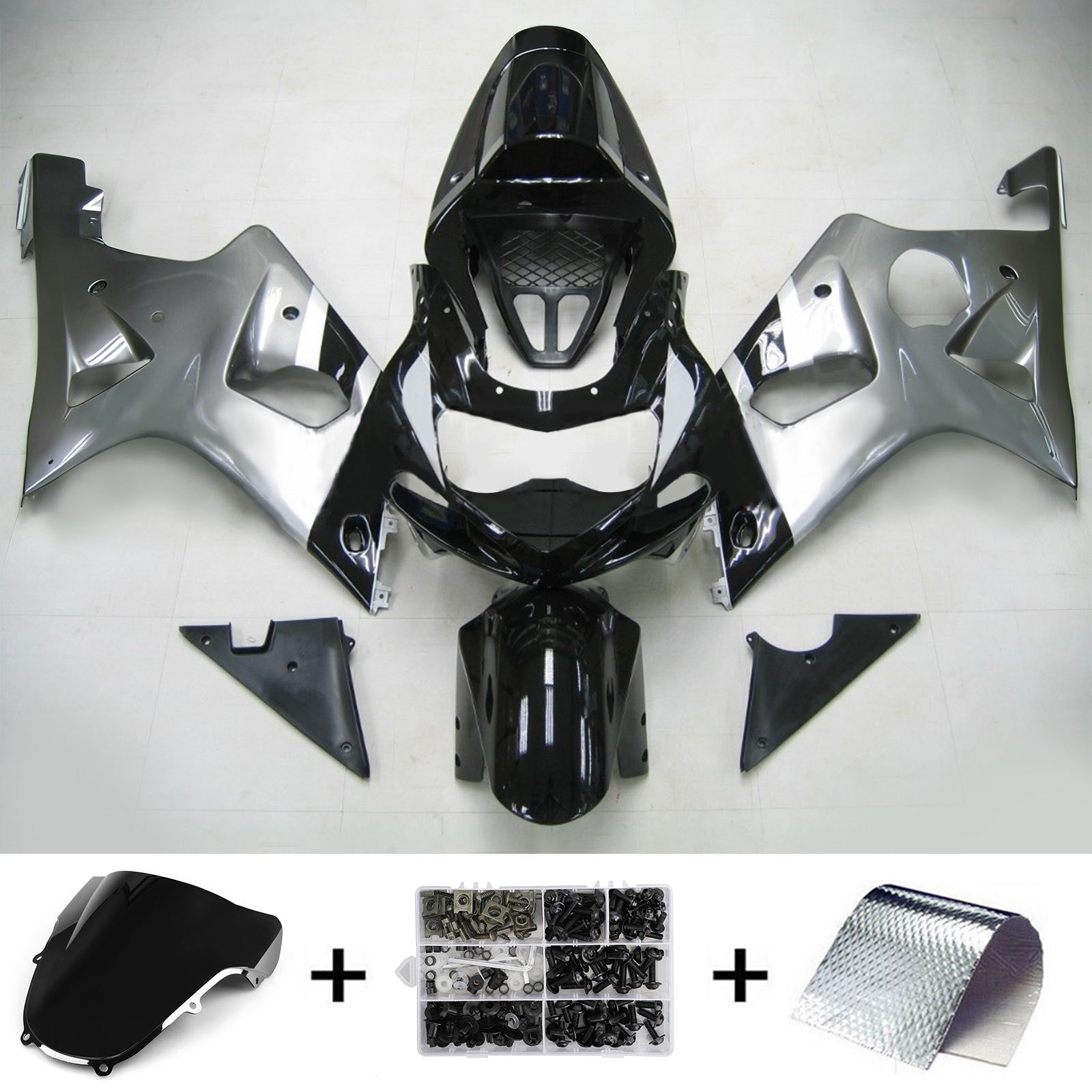 Kit carena Amotopart Suzuki GSXR1000 2000-2002 K1 K2