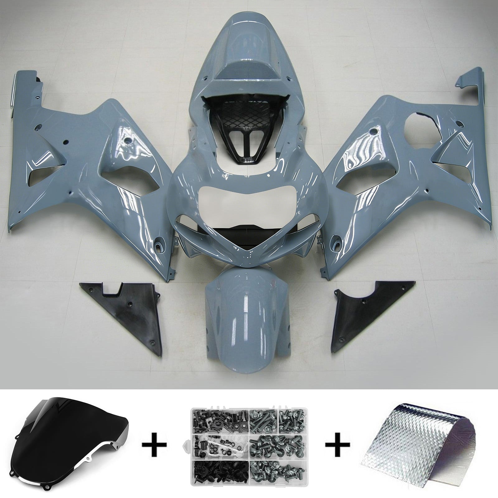 Amotopart Suzuki GSXR1000 2000-2002 Kit de carénage K1 K2