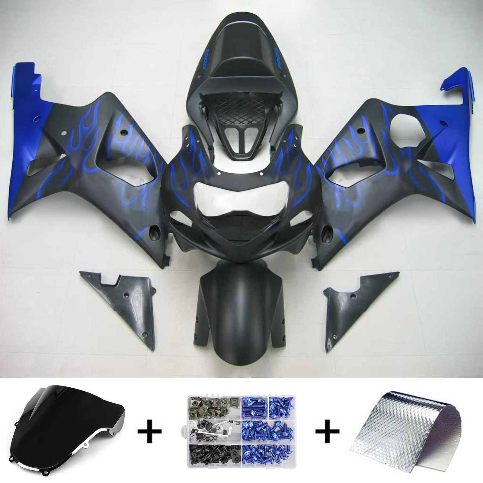 Kit carena Amotopart Suzuki GSXR1000 2000-2002 K1 K2