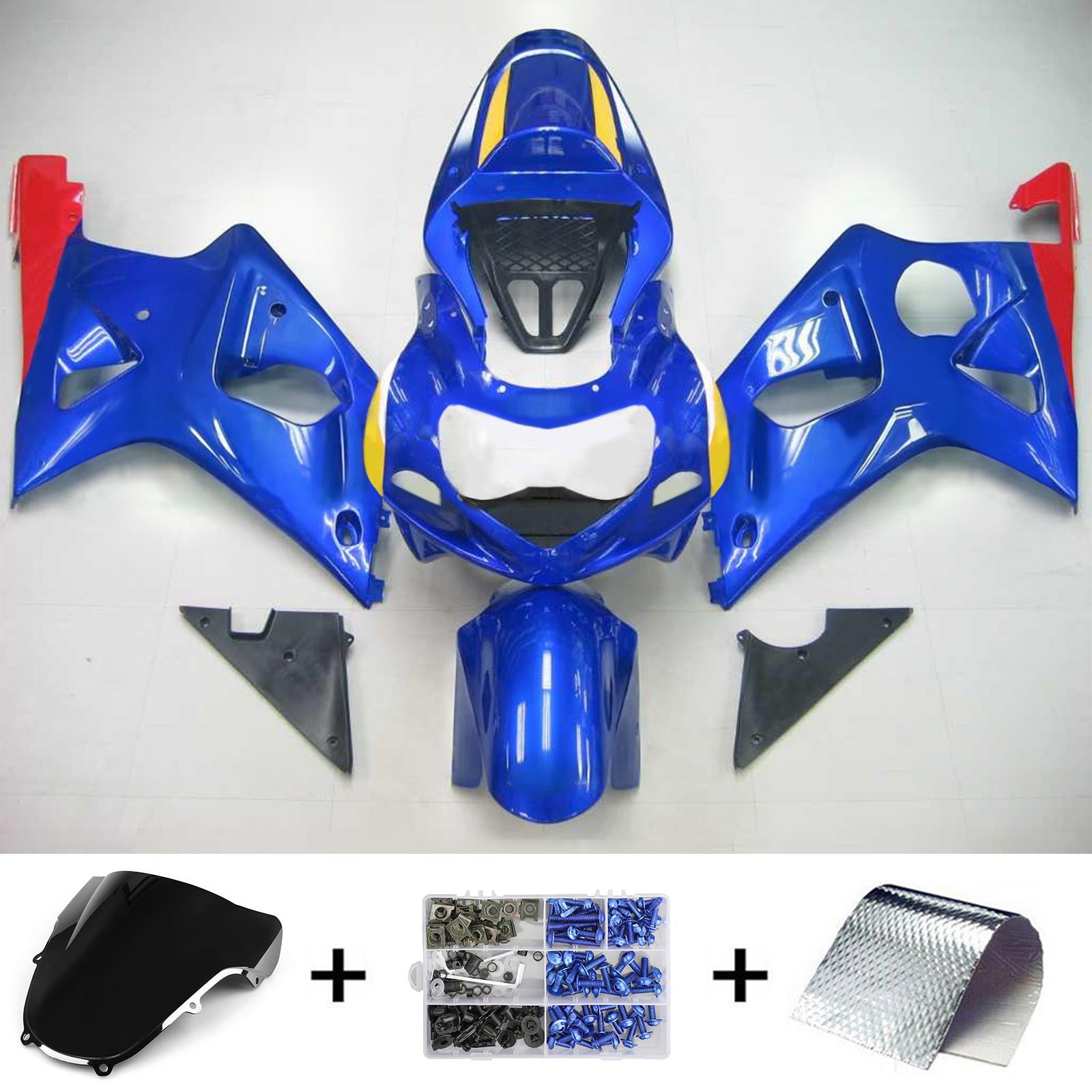 Kit carena Amotopart Suzuki GSXR1000 2000-2002 K1 K2