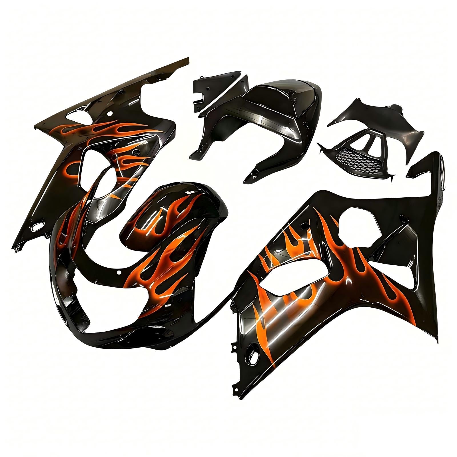 Amotopart Suzuki GSXR1000 2000-2002 Kit de carénage K1 K2