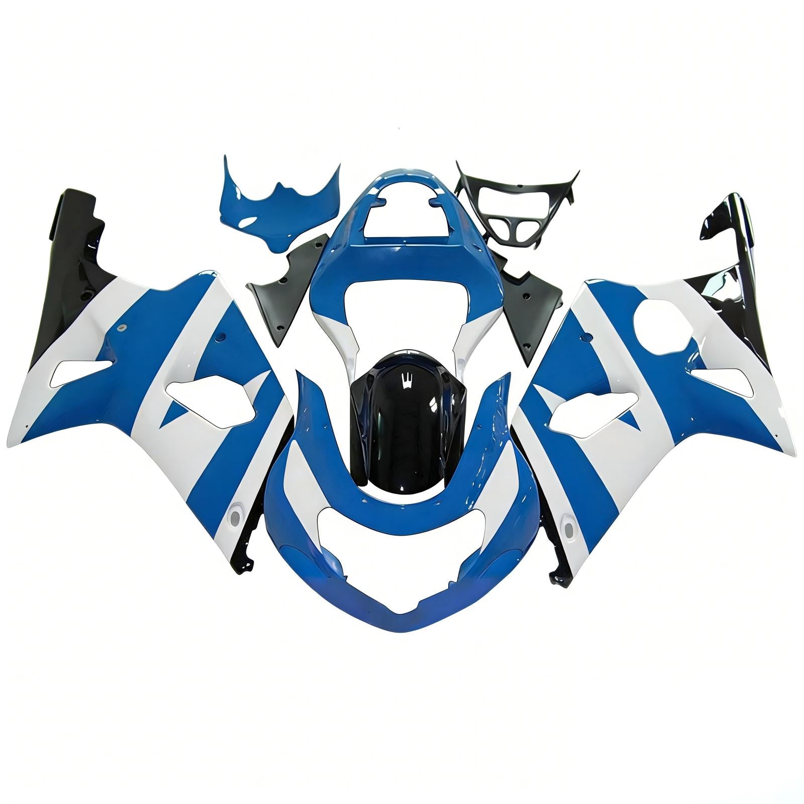 Amotopart Suzuki GSXR1000 2000-2002 K1 K2 ABS muovinen korin suojasarja