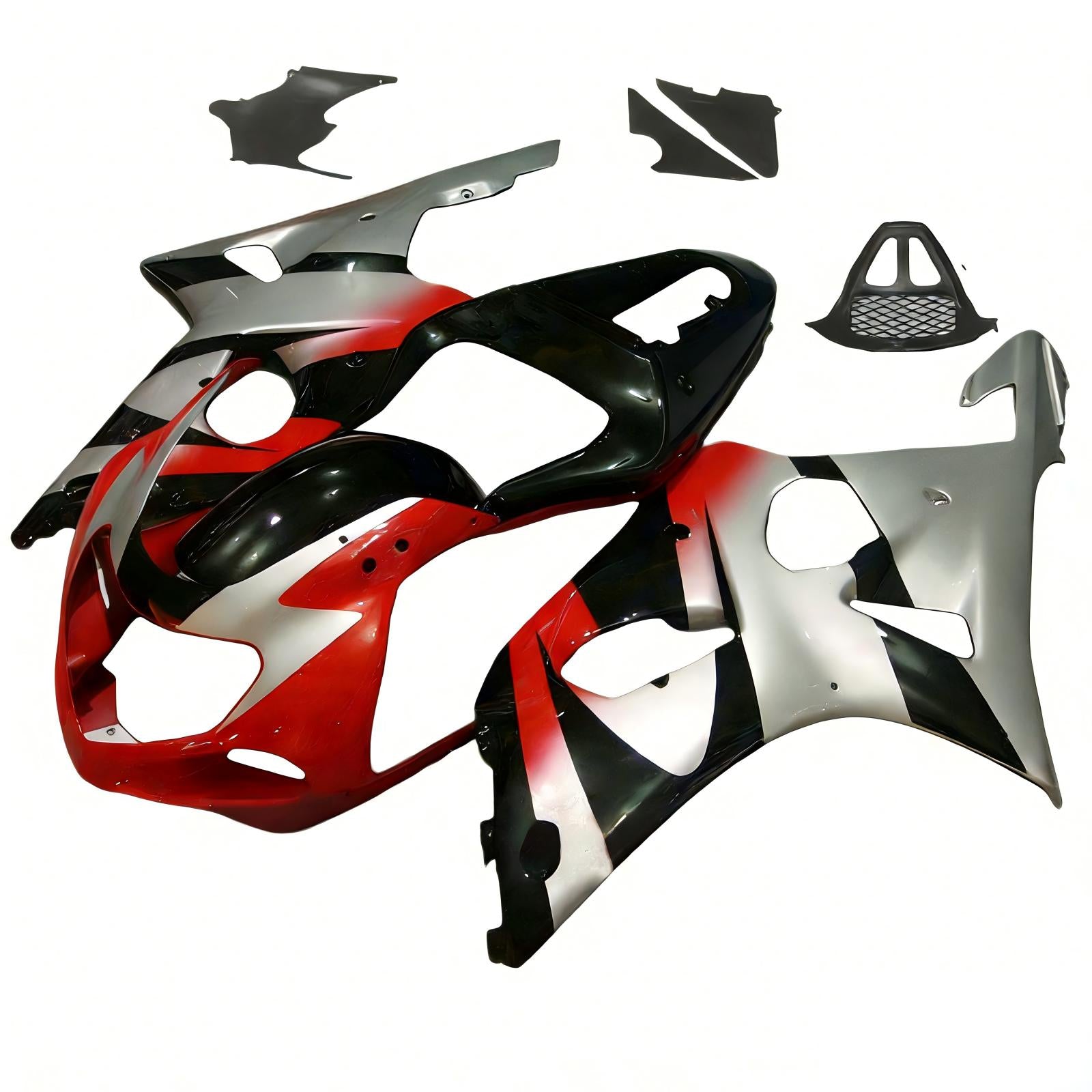 Amotopart Suzuki GSXR1000 2000-2002 K1 K2 Kit de carénage carrosserie plastique ABS