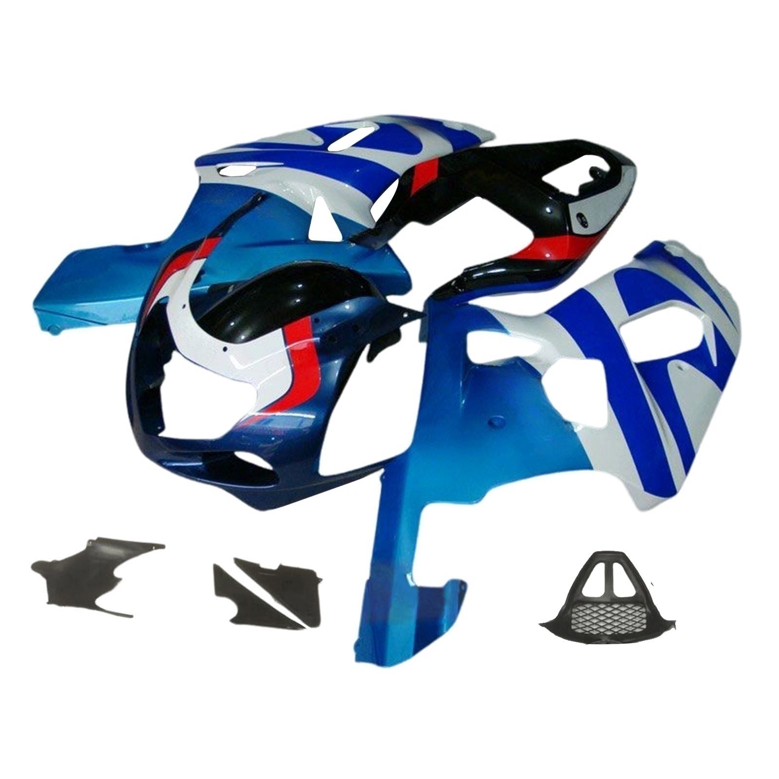 Amotopart Suzuki GSXR1000 2000-2002 K1 K2 Kit de carénage carrosserie plastique ABS