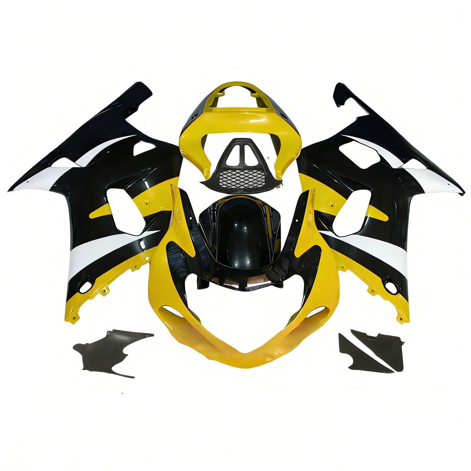Amotopart Suzuki GSXR1000 2000-2002 K1 K2 Kit de carénage carrosserie plastique ABS