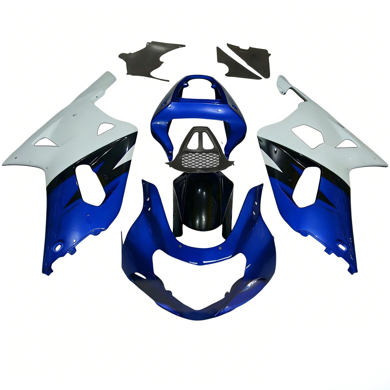 Amotopart Suzuki GSXR1000 2000-2002 K1 K2 Kit de carénage carrosserie plastique ABS