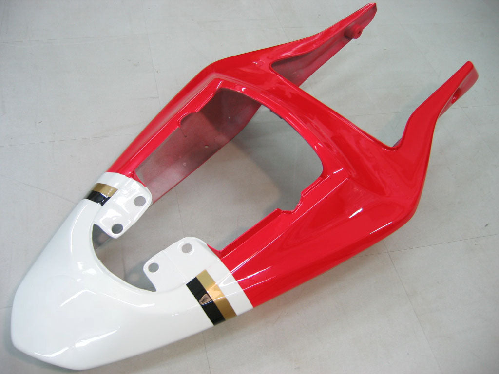 Amotopart Carénages 2003-2004 Suzuki GSXR 1000 Blanc &amp; Rouge Lucky Strike Generic