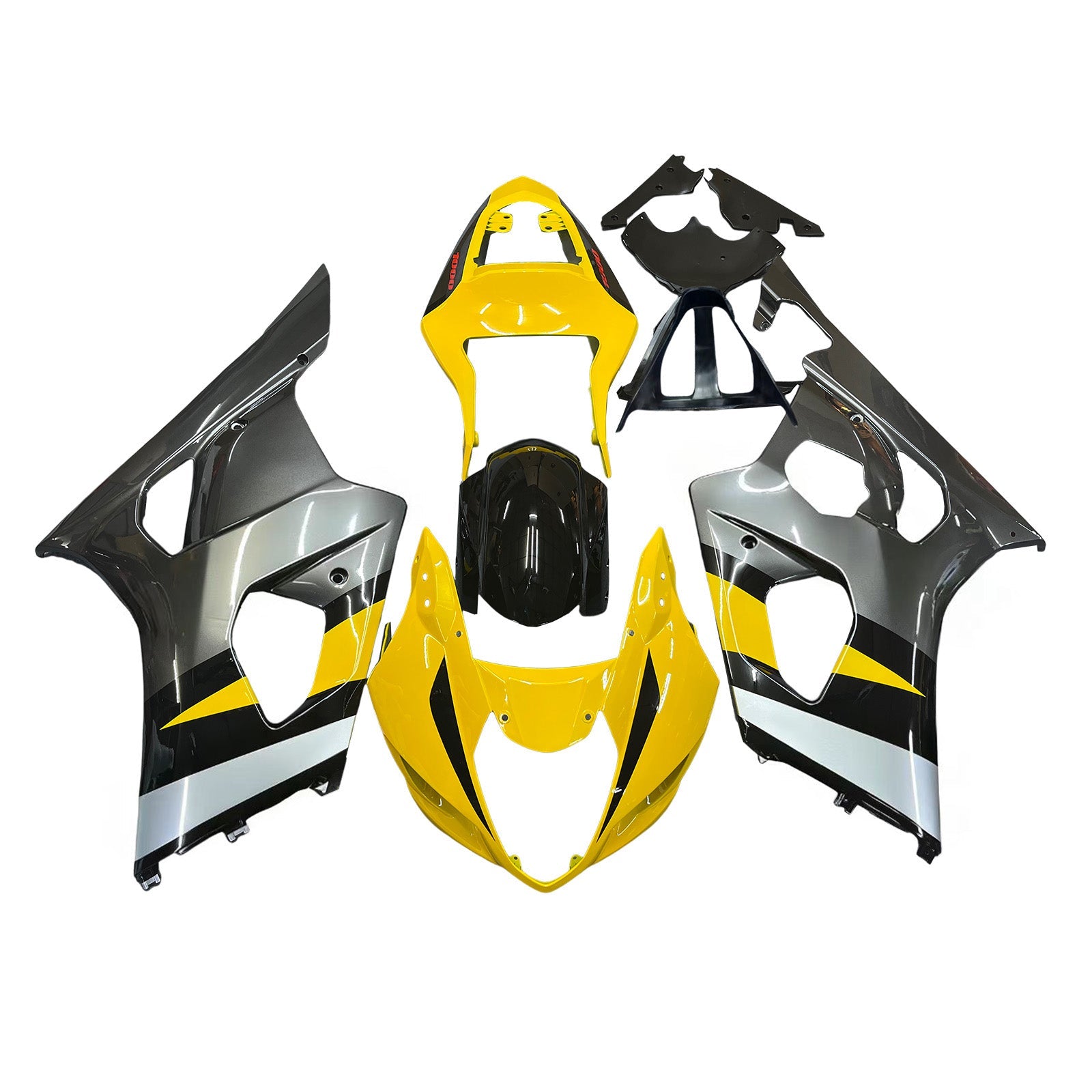 Carene Amotopart 2003-2004 Suzuki GSXR 1000 Giallo e Nero GSXR Generico