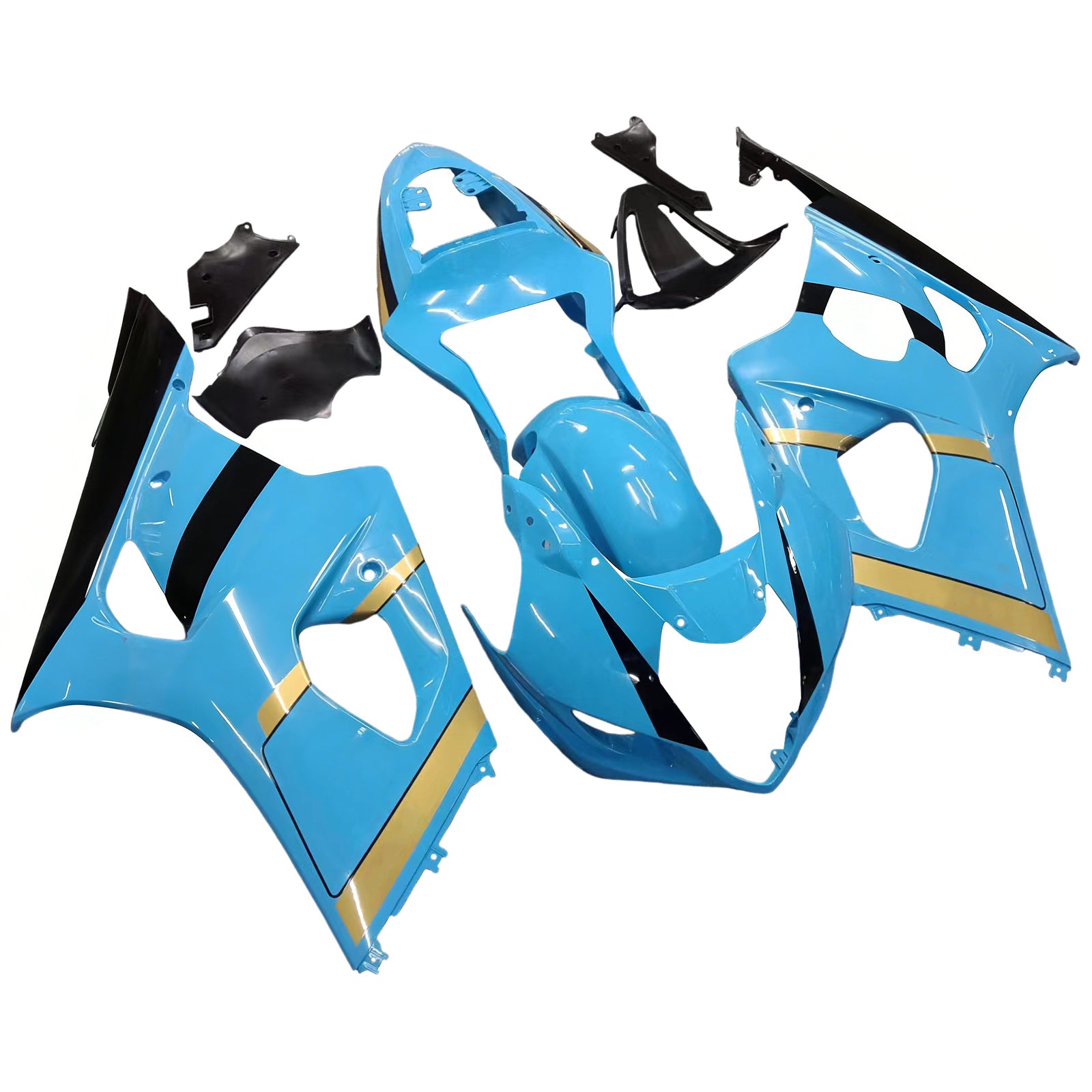 Amotopart stroomlijnkappen 2003-2004 Suzuki GSXR 1000 Blauw Rizla Suzuki Generiek