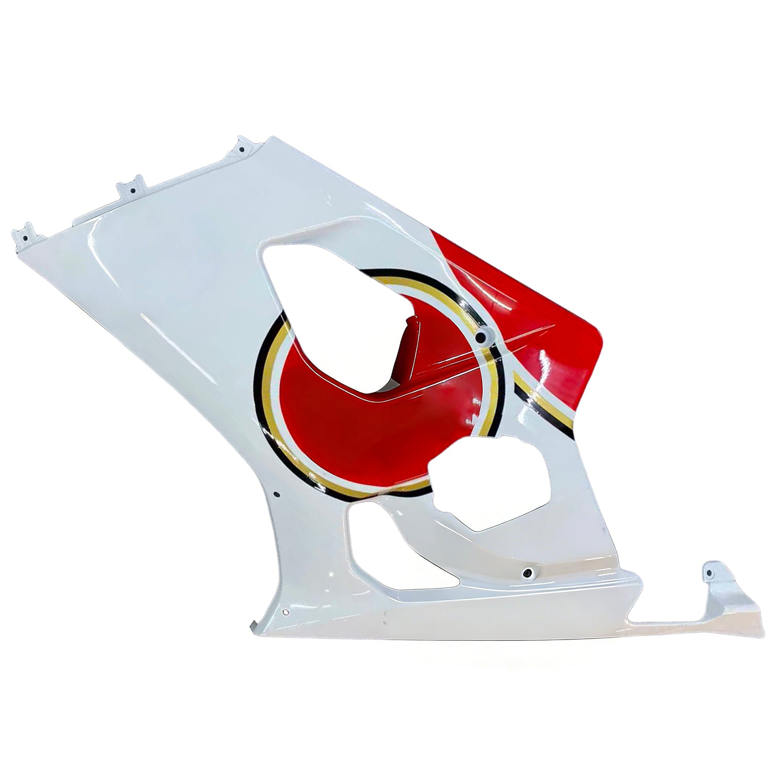 Carénages Amotopart 2003-2004 Suzuki GSXR 1000 Blanc et Rouge Lucky Strike Generic