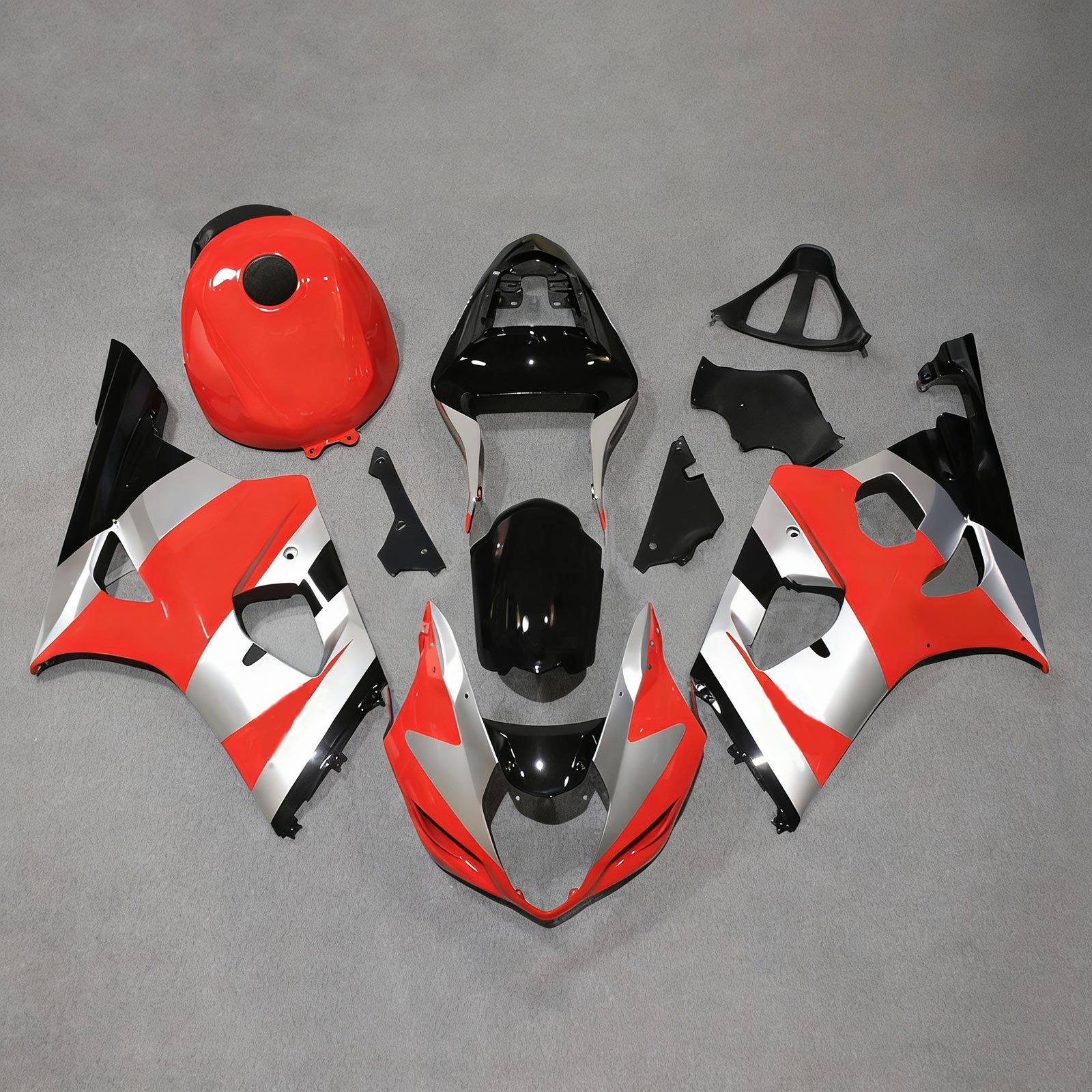 Amotopart Suzuki GSXR1000 2003-2004 K3 Kit de carenado de carrocería de plástico ABS