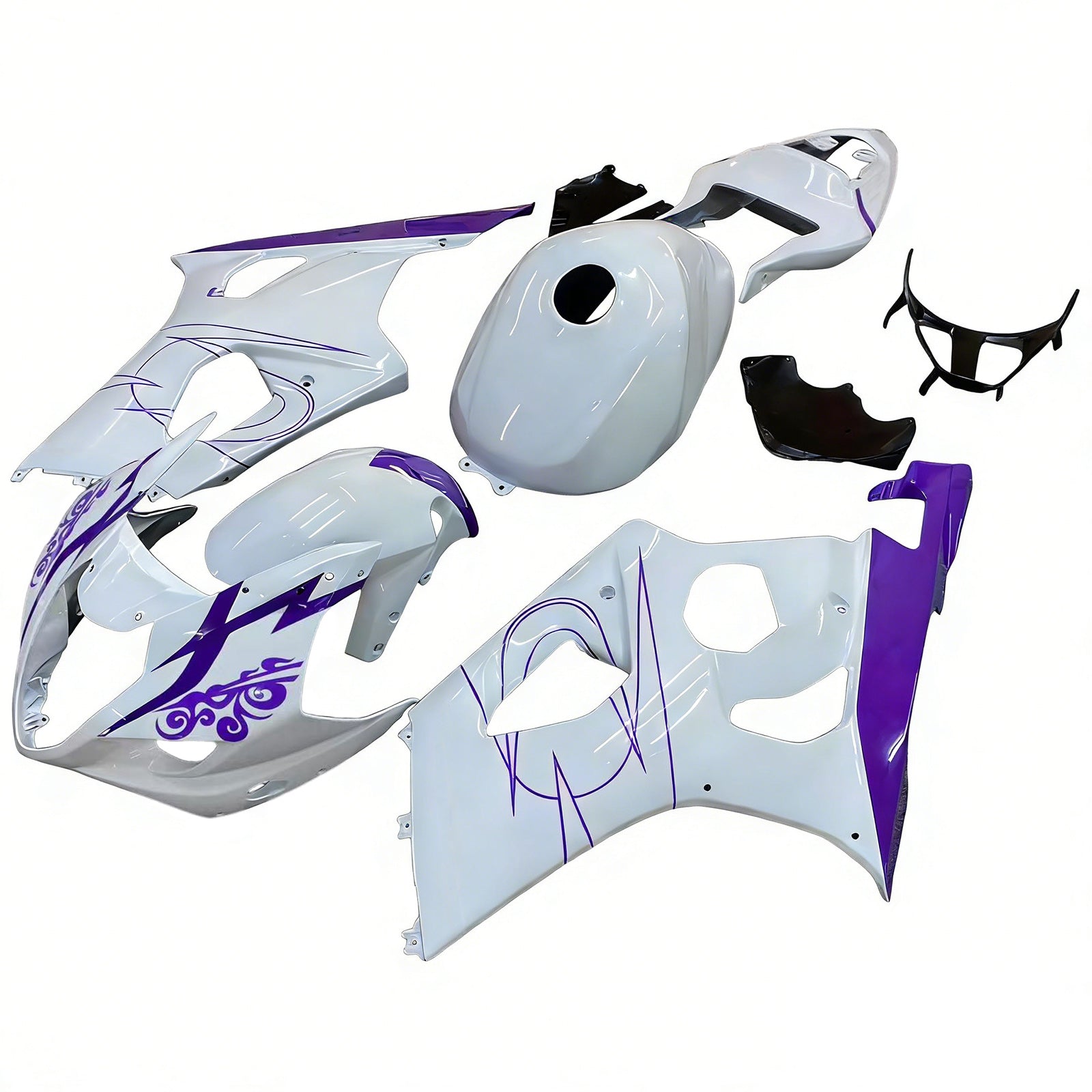 Amotopart Suzuki GSXR1000 2003-2004 K3 Kit Carénage Carrosserie Plastique ABS
