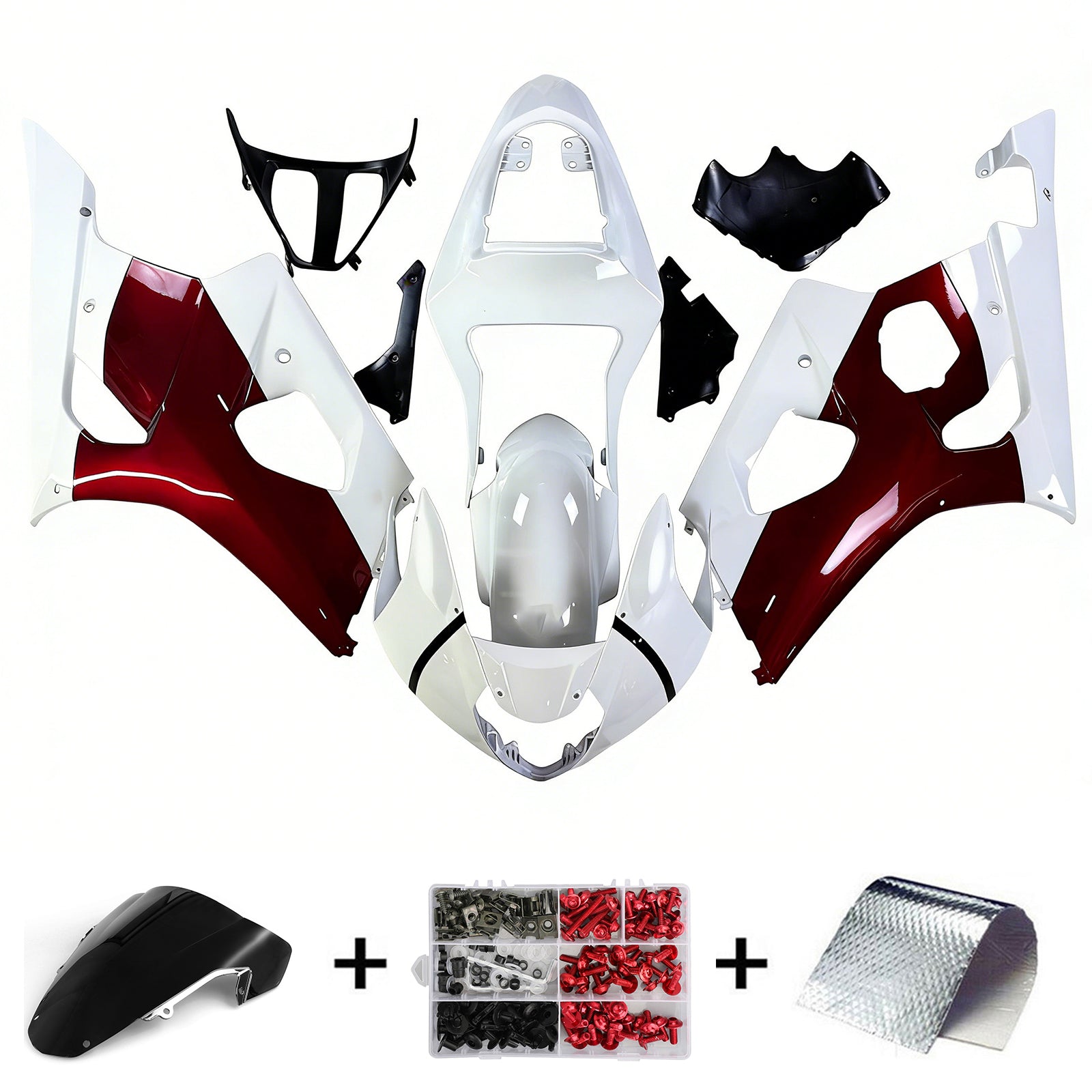 2003-2004 Suzuki GSXR1000 K3 Kit de carénage d'injection carrosserie plastique ABS