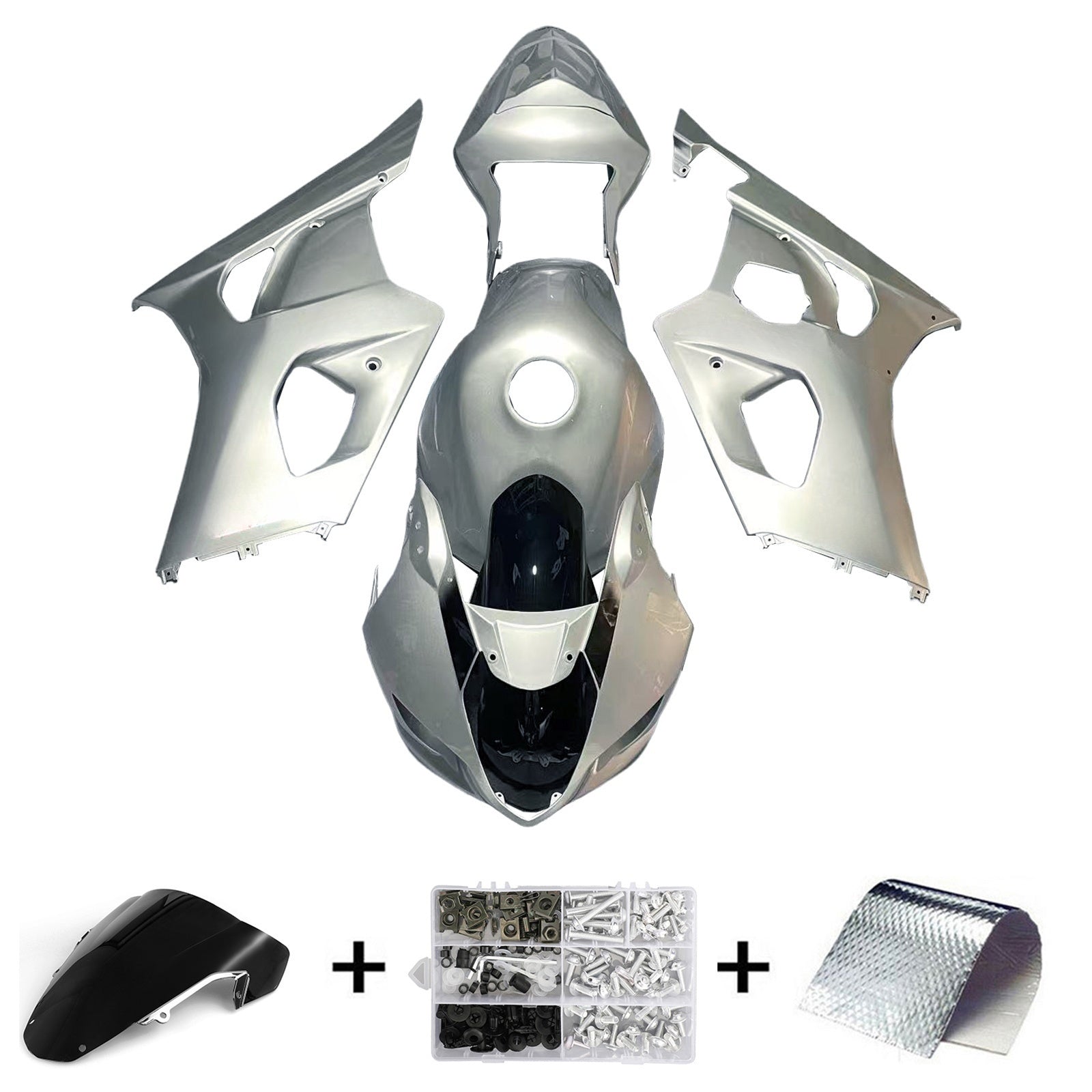 2003-2004 Suzuki GSXR1000 K3 Kit de carenado de inyección Carrocería de plástico ABS