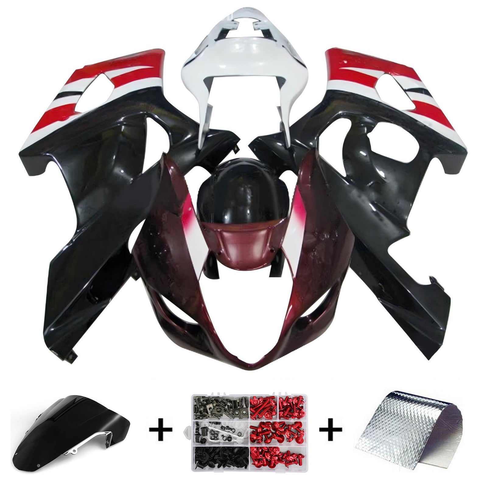 2003-2004 Suzuki GSXR1000 K3 Kit de carénage d'injection carrosserie plastique ABS