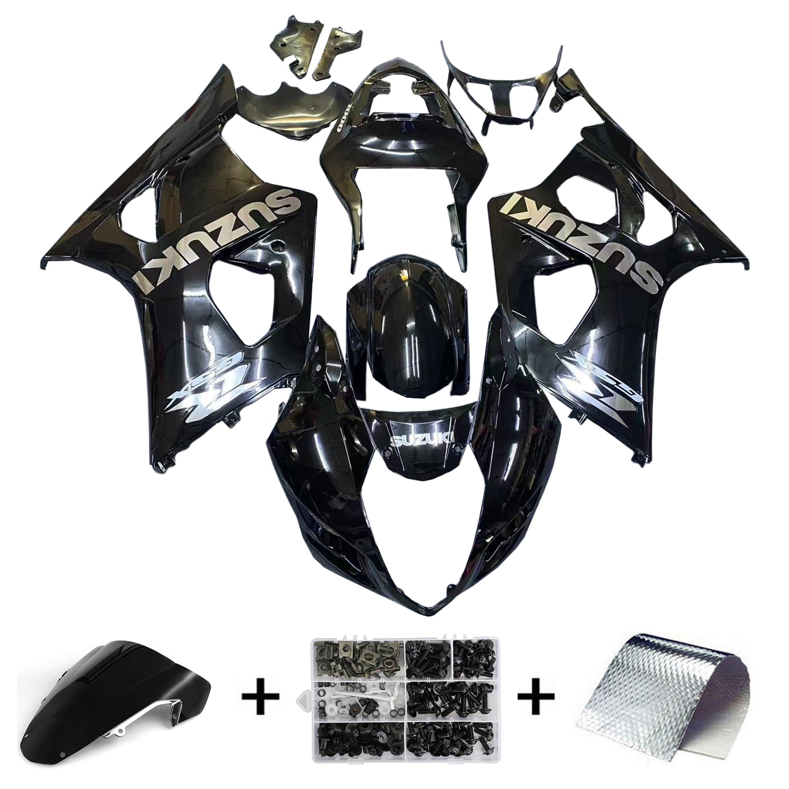 Kit carenatura iniezione Suzuki GSXR1000 K3 2003-2004 Carrozzeria in plastica ABS