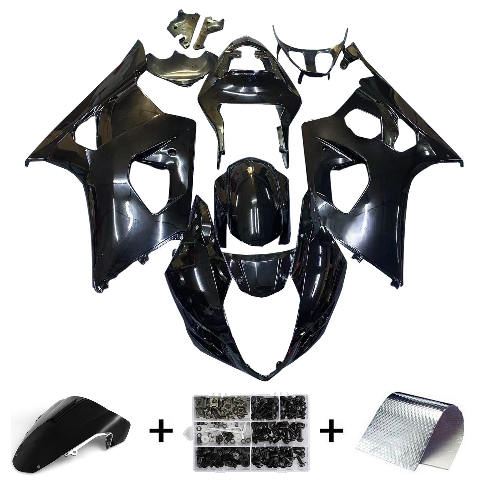 2003-2004 Suzuki GSXR1000 K3 Kit de carénage d'injection carrosserie plastique ABS