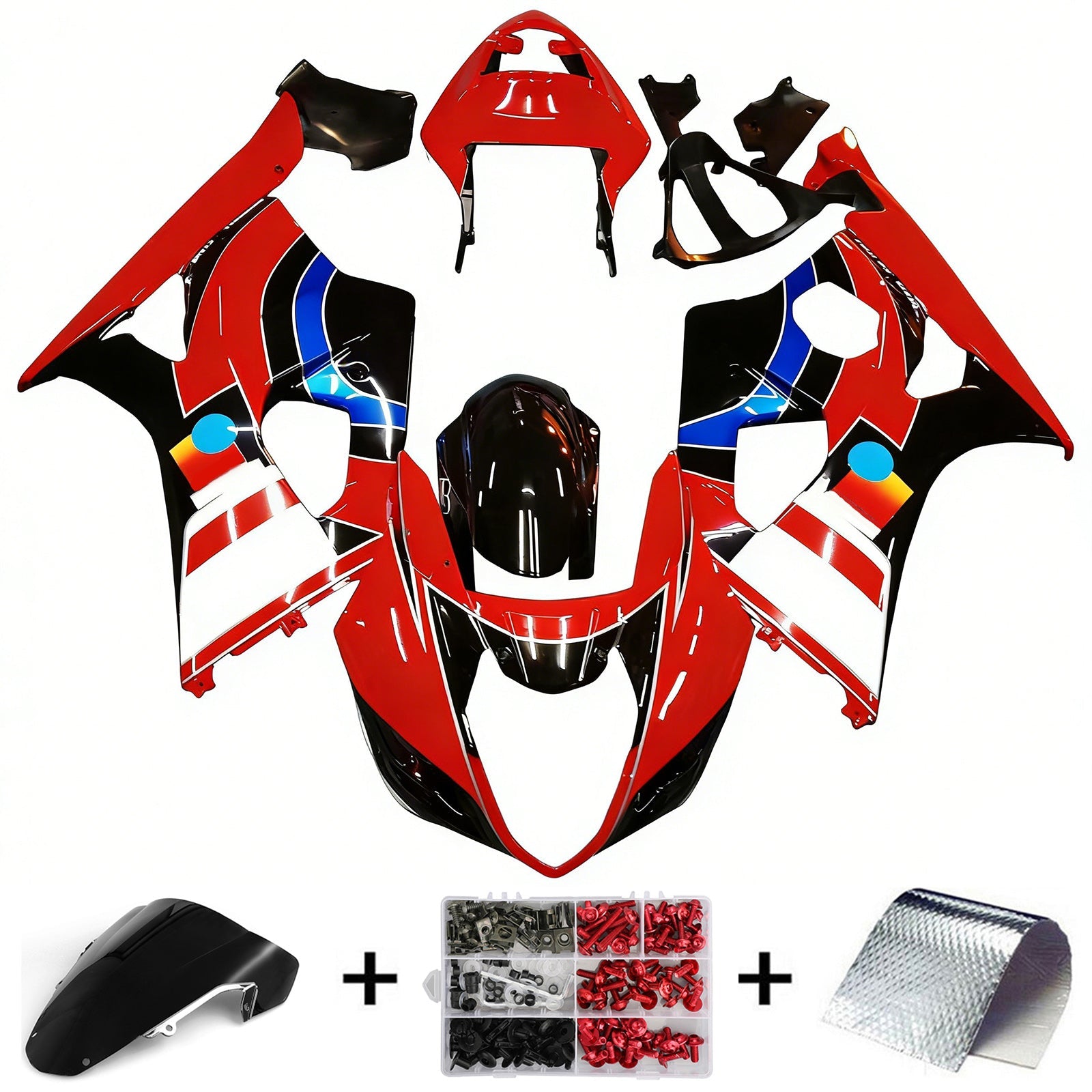 2003-2004 Suzuki GSXR1000 K3 Kit de carénage d'injection carrosserie plastique ABS