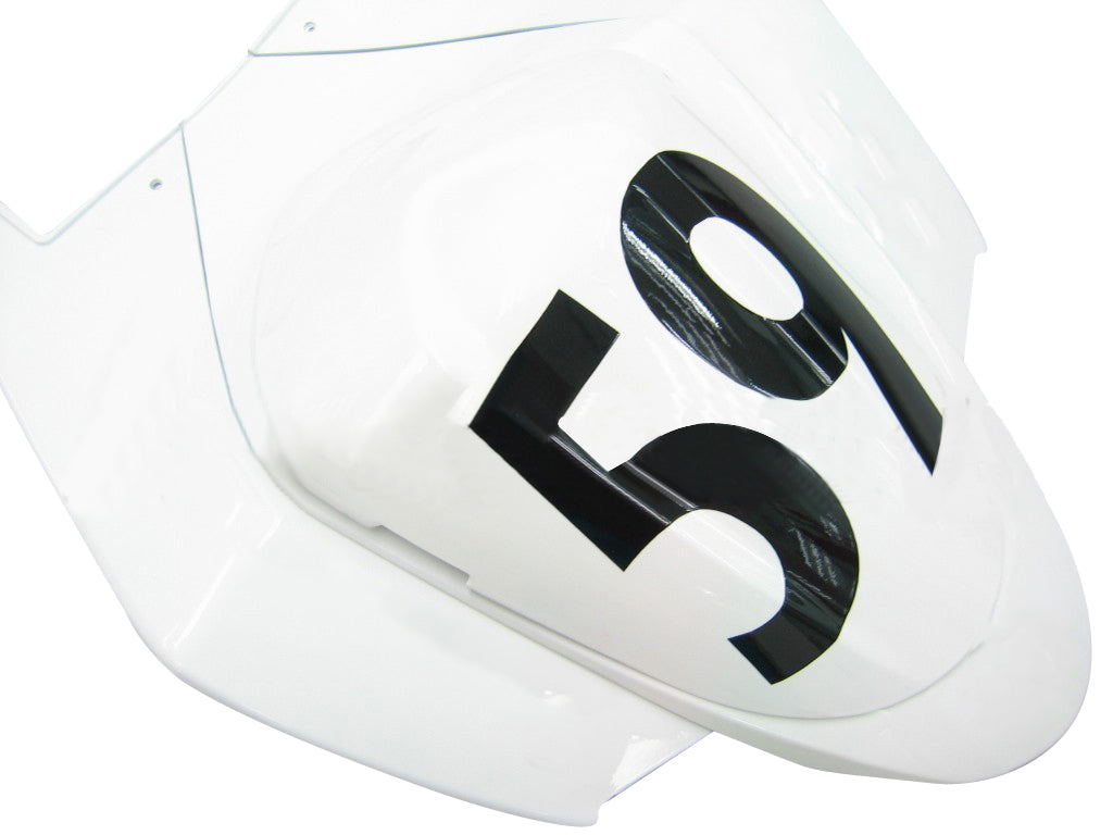 Amotopart Carénages 2005-2006 Suzuki GSXR 1000 Blanc &amp; Bleu Jordan Generic