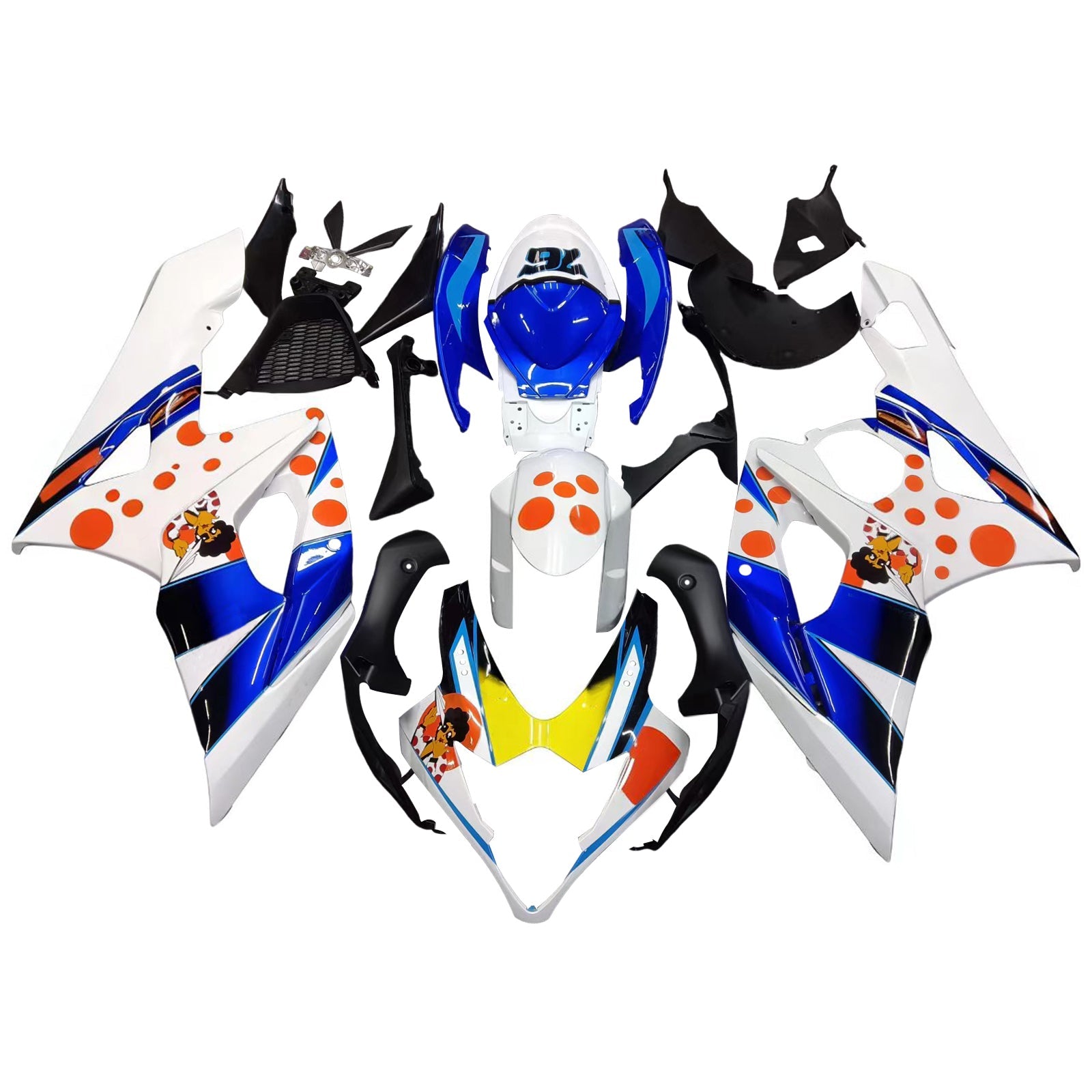 Carene Amotopart 2005-2006 Suzuki GSXR 1000 Pepephone Multicolor Generico