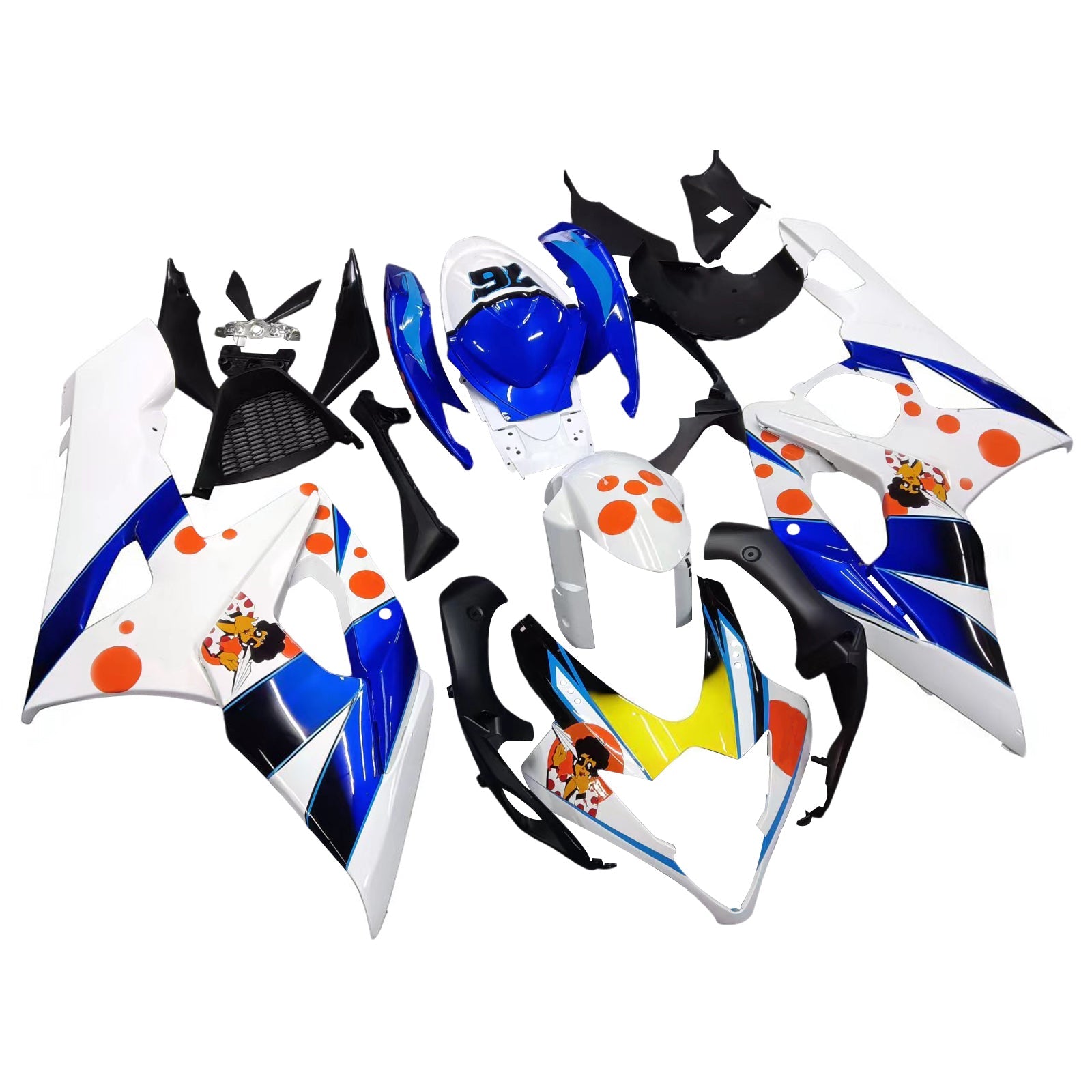 Carene Amotopart 2005-2006 Suzuki GSXR 1000 Pepephone Multicolor Generico