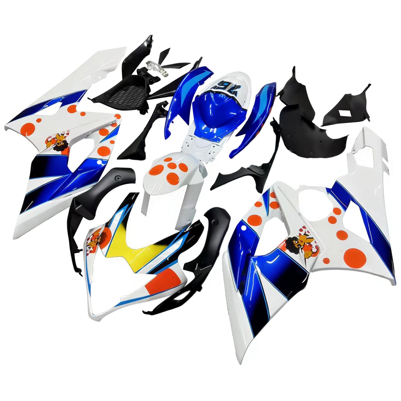 Carene Amotopart 2005-2006 Suzuki GSXR 1000 Pepephone Multicolor Generico