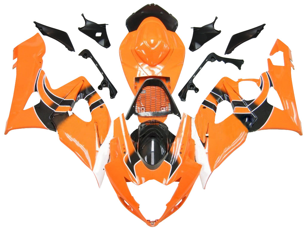Carénages Amotopart 2005-2006 Suzuki GSXR 1000 Orange &amp; Noir GSXR Generic