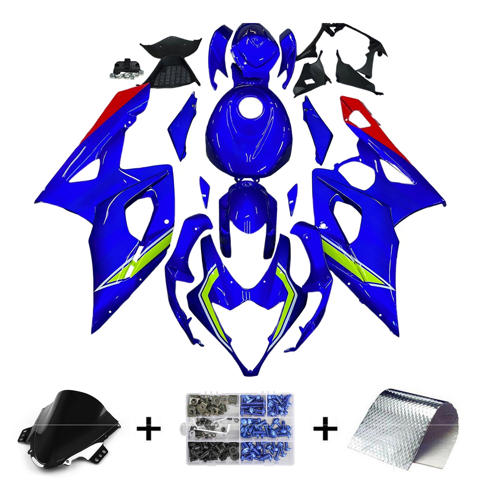 Amotopart Suzuki GSXR1000 2005-2006 K5 Kit de Farerage Corrosserie Plastic Abs