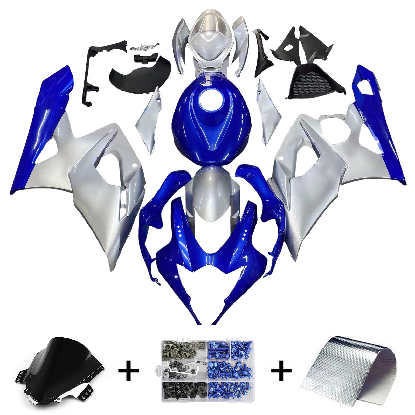 Amotopart Suzuki GSXR1000 2005-2006 K5 ABS muovinen korin suojasarja