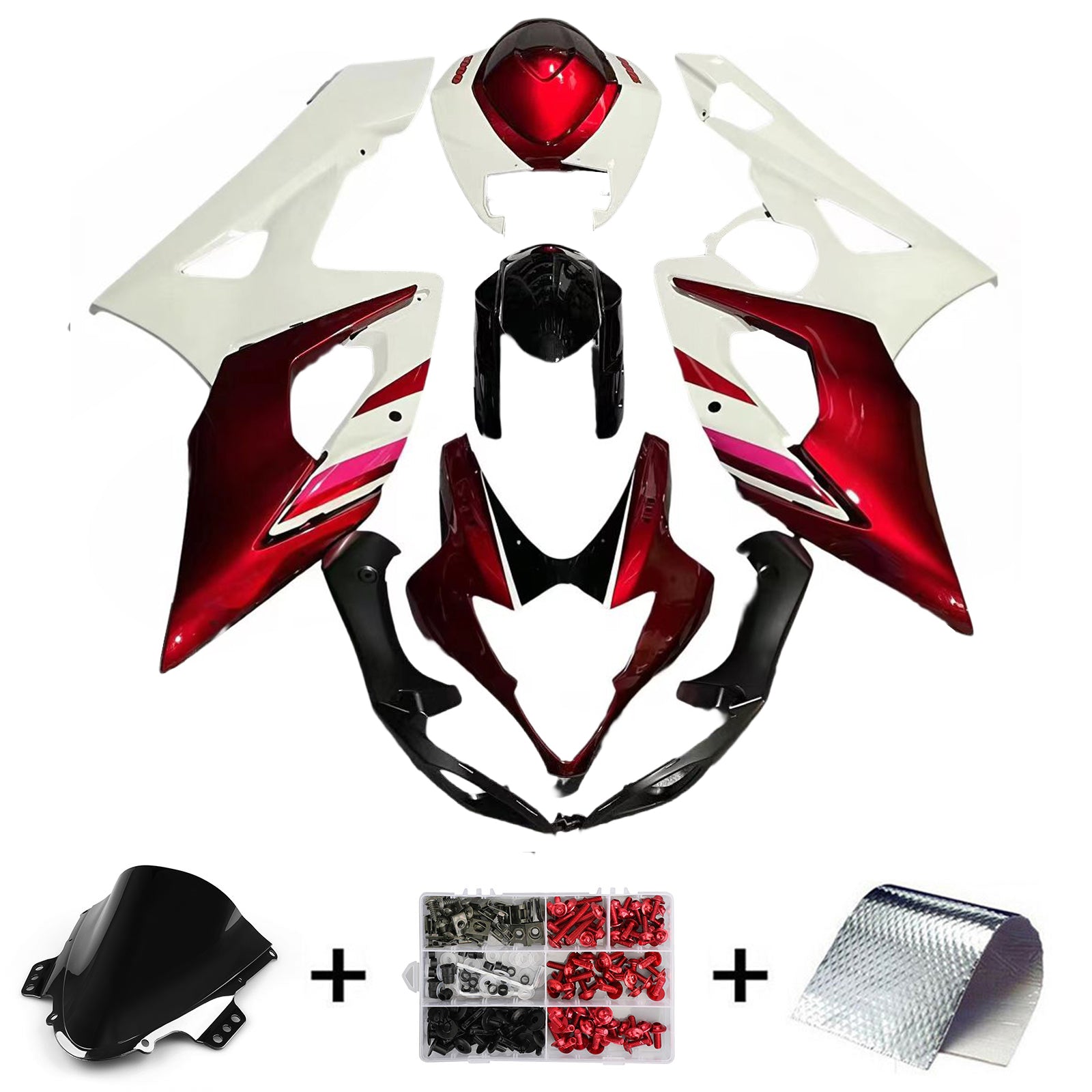 Amotopart Suzuki GSXR1000 2005-2006 K5 Kit de carénage carrosserie plastique ABS