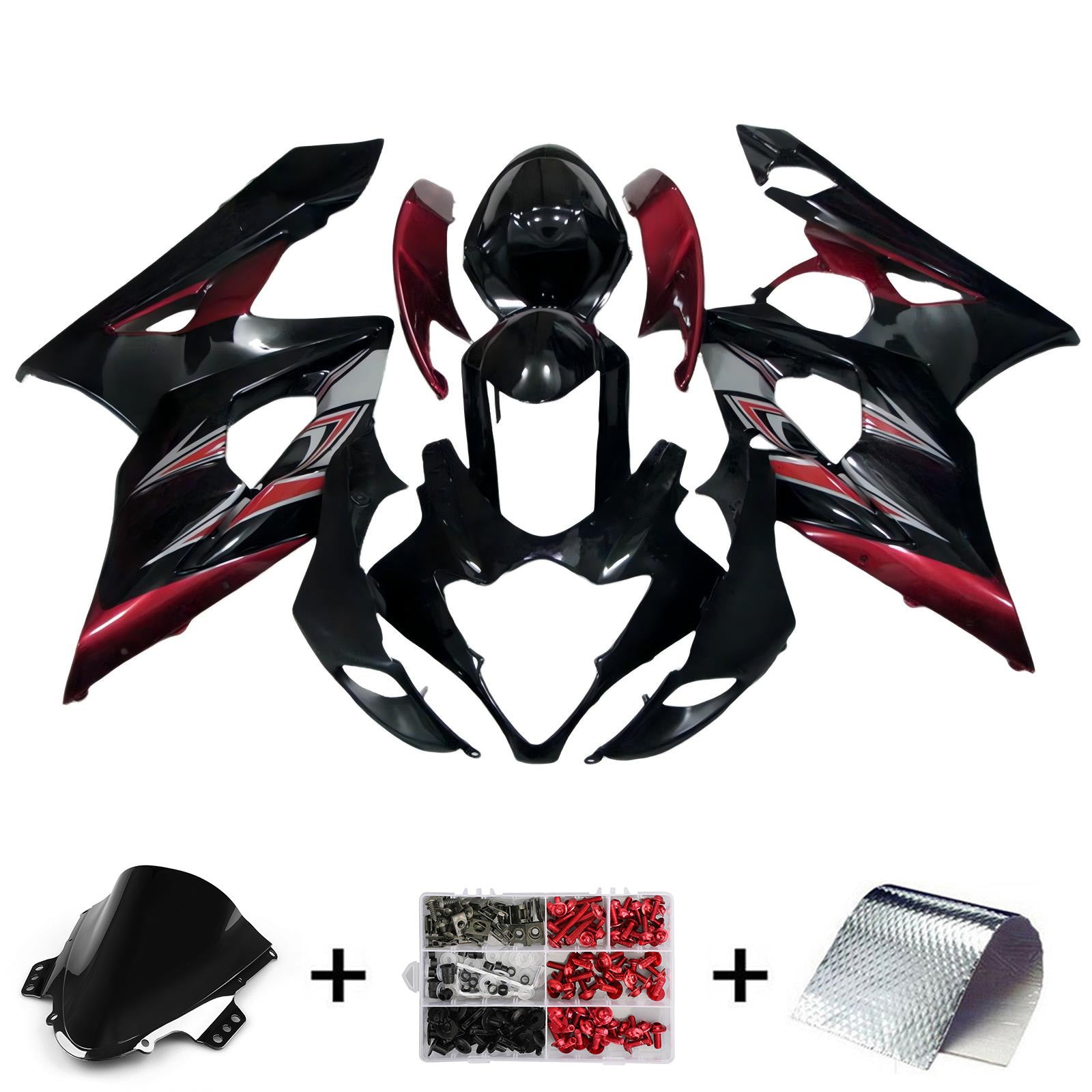 Amotopart Suzuki GSXR1000 2005-2006 K5 Kit de carénage carrosserie plastique ABS