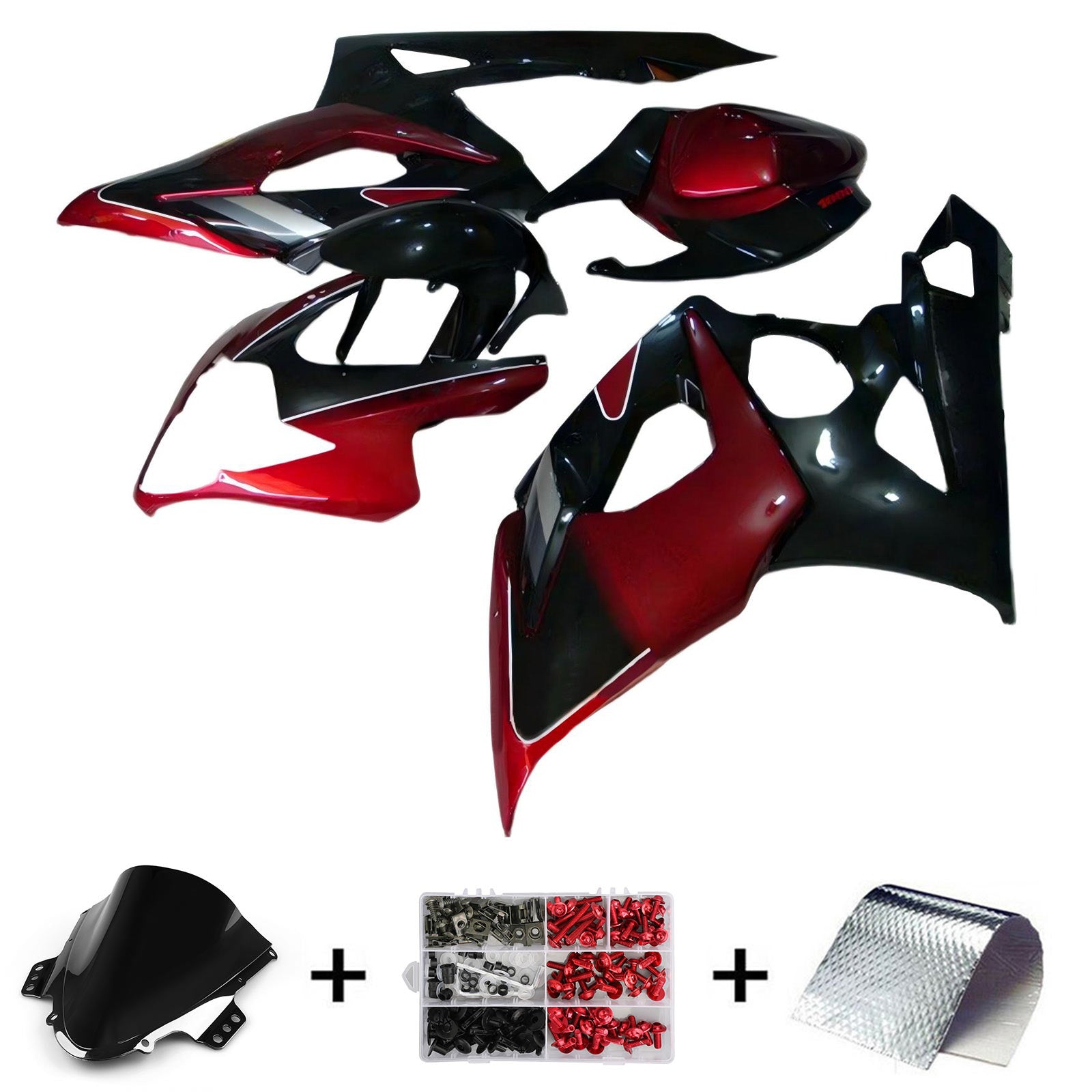Amotopart Suzuki GSXR1000 2005-2006 K5 Kit de carénage carrosserie plastique ABS