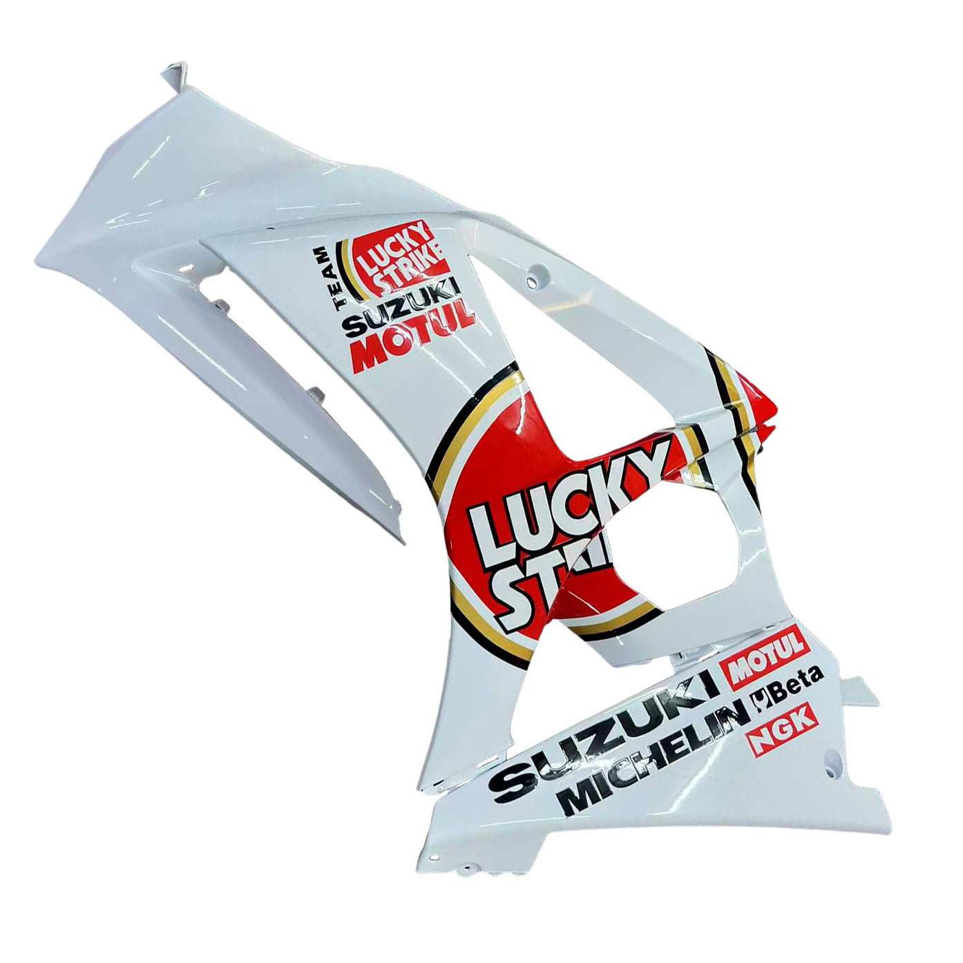 Amotopartin suojat 2007-2008 Suzuki GSXR 1000 valkoinen ja punainen Lucky Strike Generic