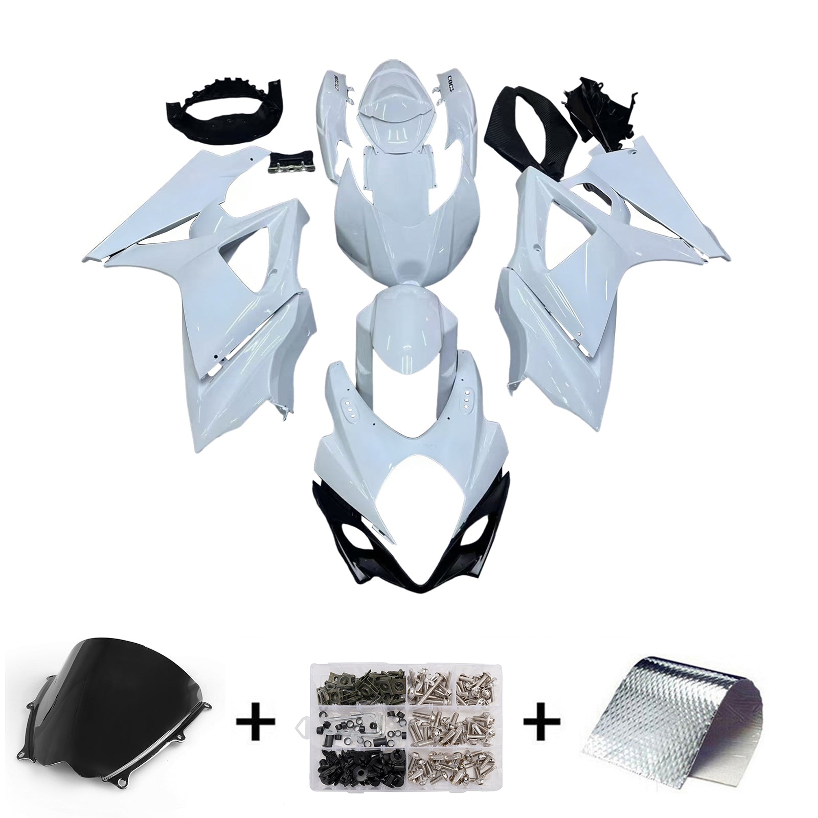 Sobe Amotopart 2007-2008 Suzuki GSXR 1000 White GSXR generic