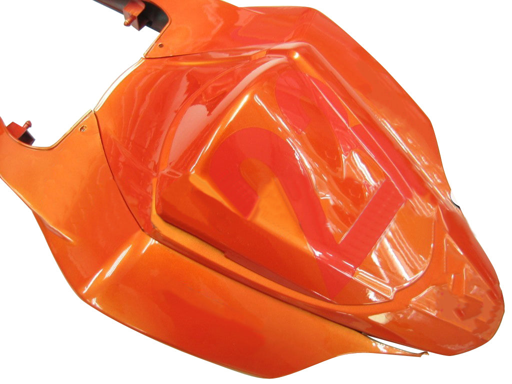 Amotopart Carénages 2007-2008 Suzuki GSXR 1000 Orange Métallique &amp; Noir Jordan Generic